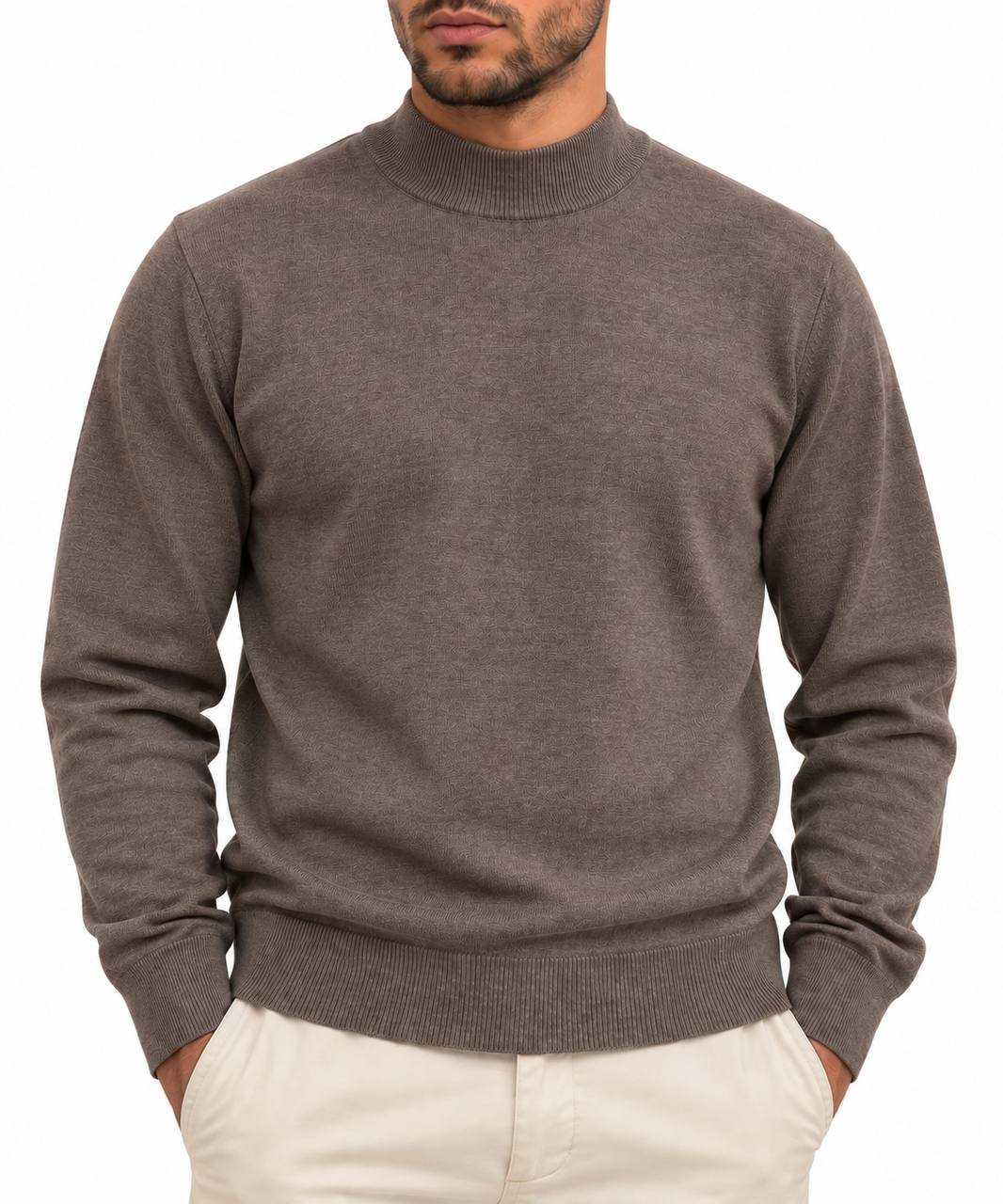 Maglia Uomo Mezzocollo in Viscosa e Cashmere - De Matteo Uomo