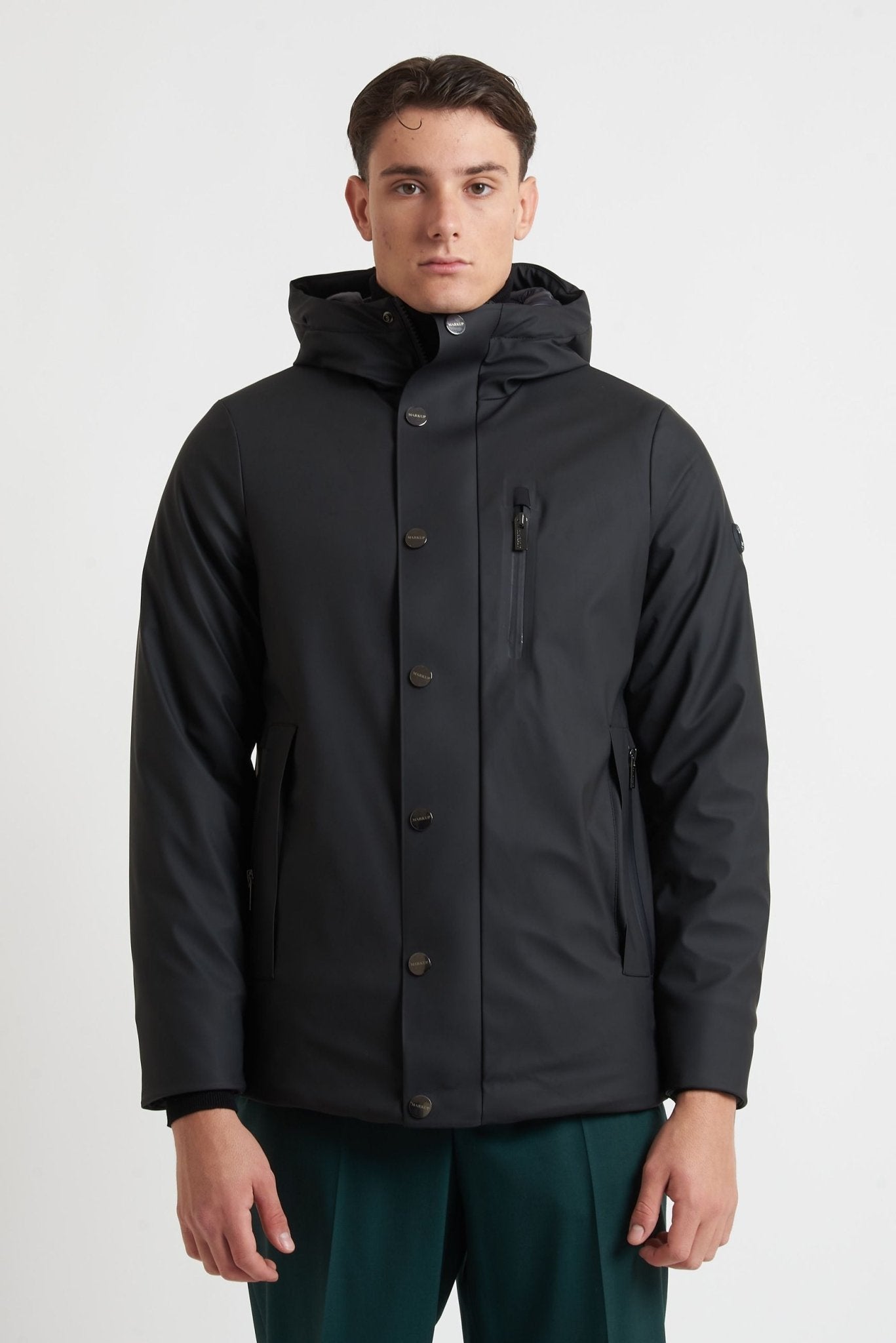 MARK UP PARKA GOMMATO CON CAPPUCCIO MODELLO MK9940025 - De Matteo Uomo