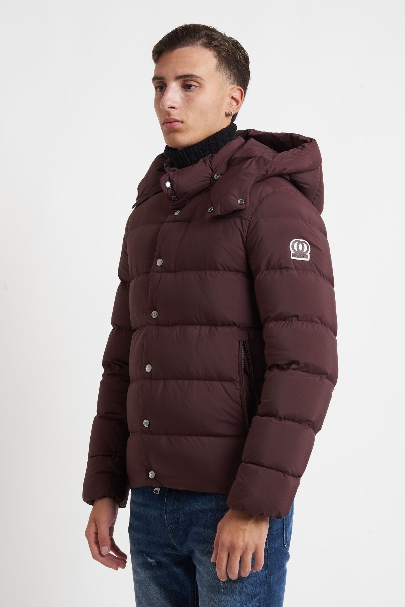 OOSY Sirius Piumino Imbottito in Nylon Vera Piuma modello sy94403 - De Matteo Uomo