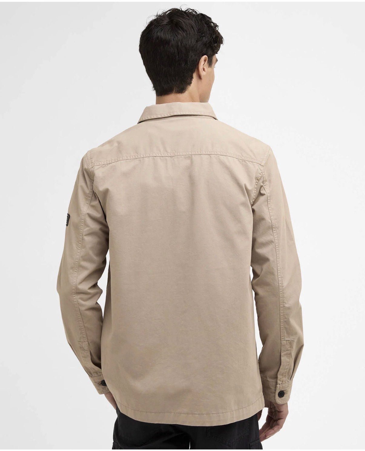Over Shirt Beige in Cotone con Taschini e Collo Camicia be74 - De Matteo Uomo