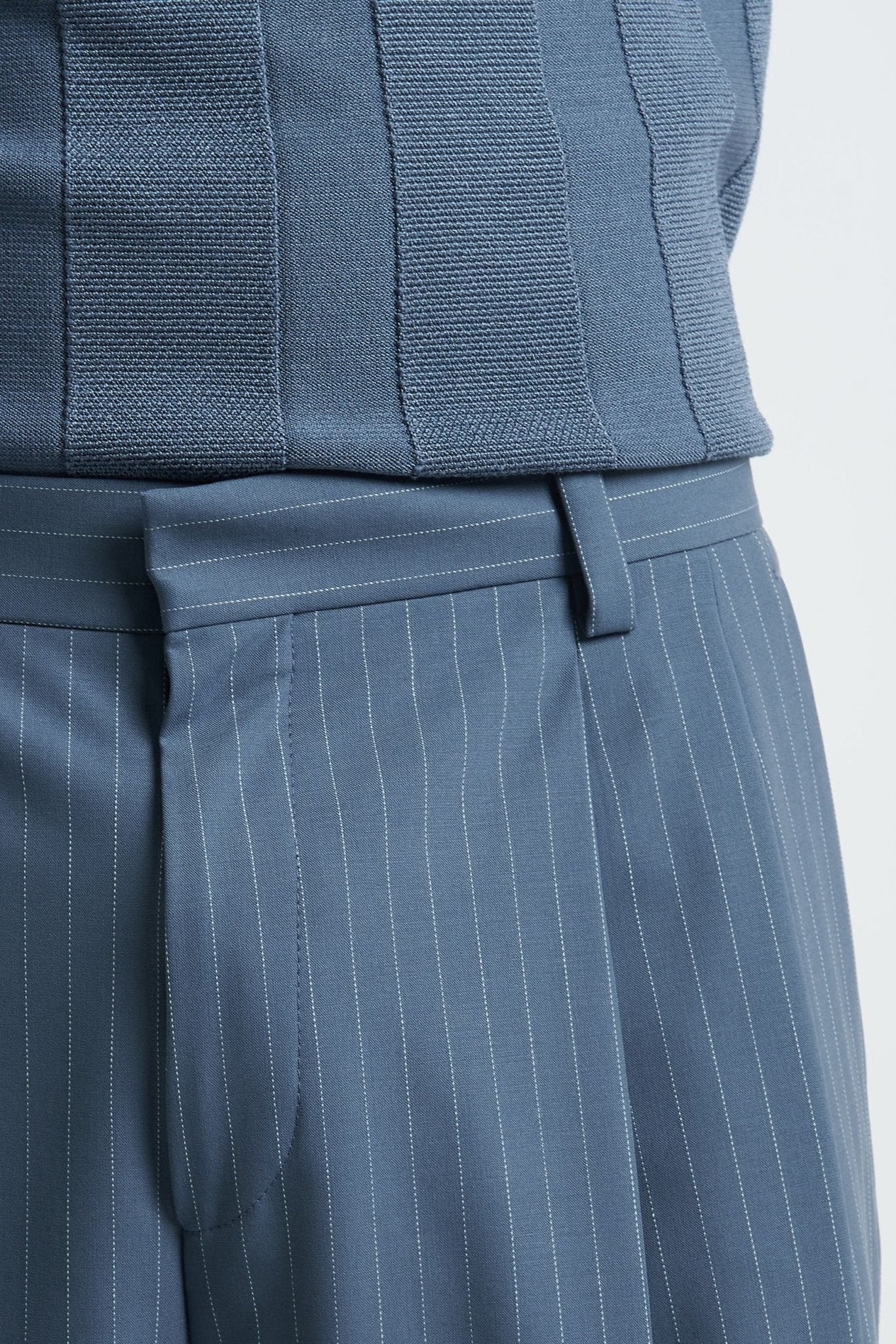 Pantalone a Doppia Pince con Fondo Largo - De Matteo Uomo
