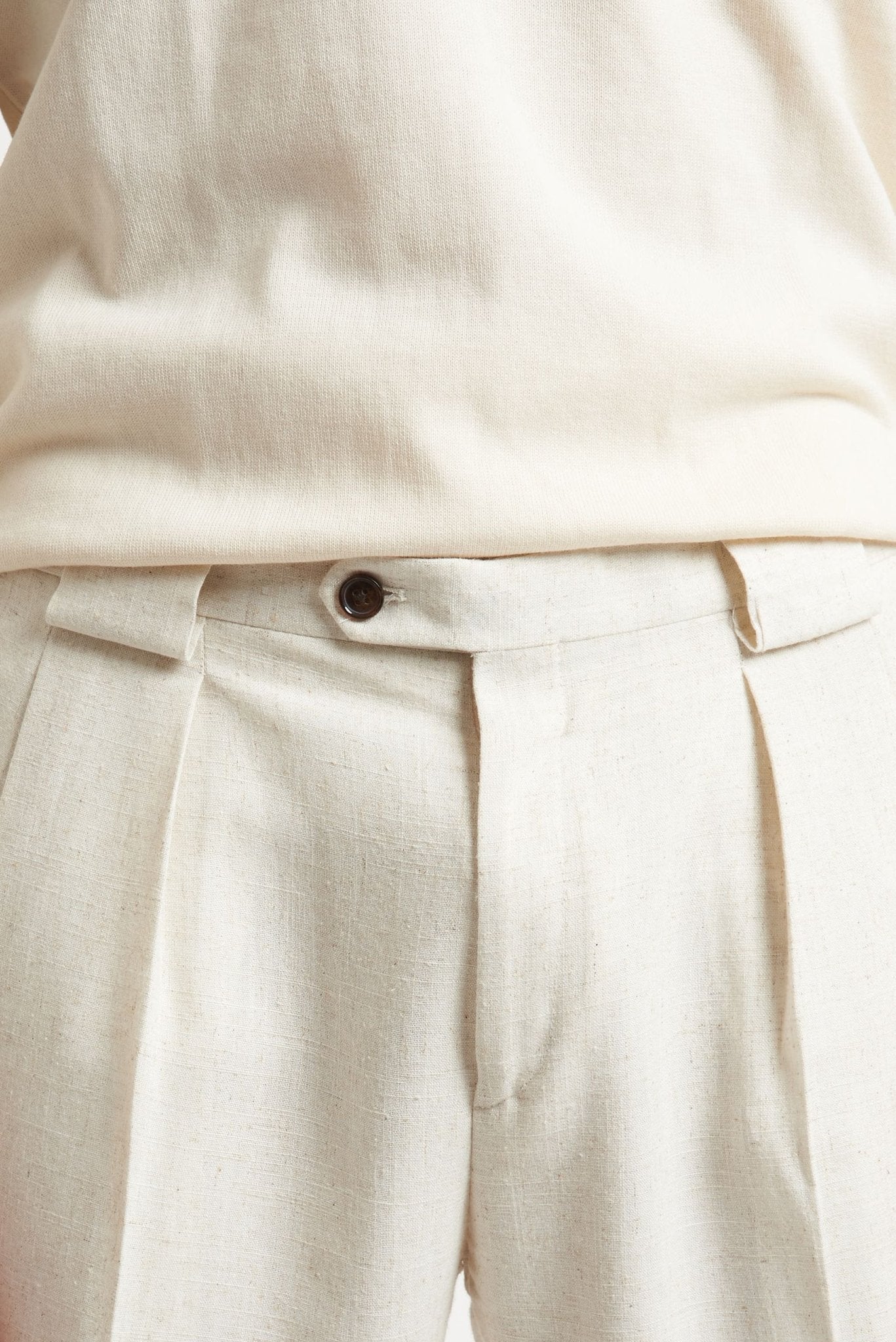 Pantalone con Doppia Pence Baciata e Fondo Regolare - De Matteo Uomo