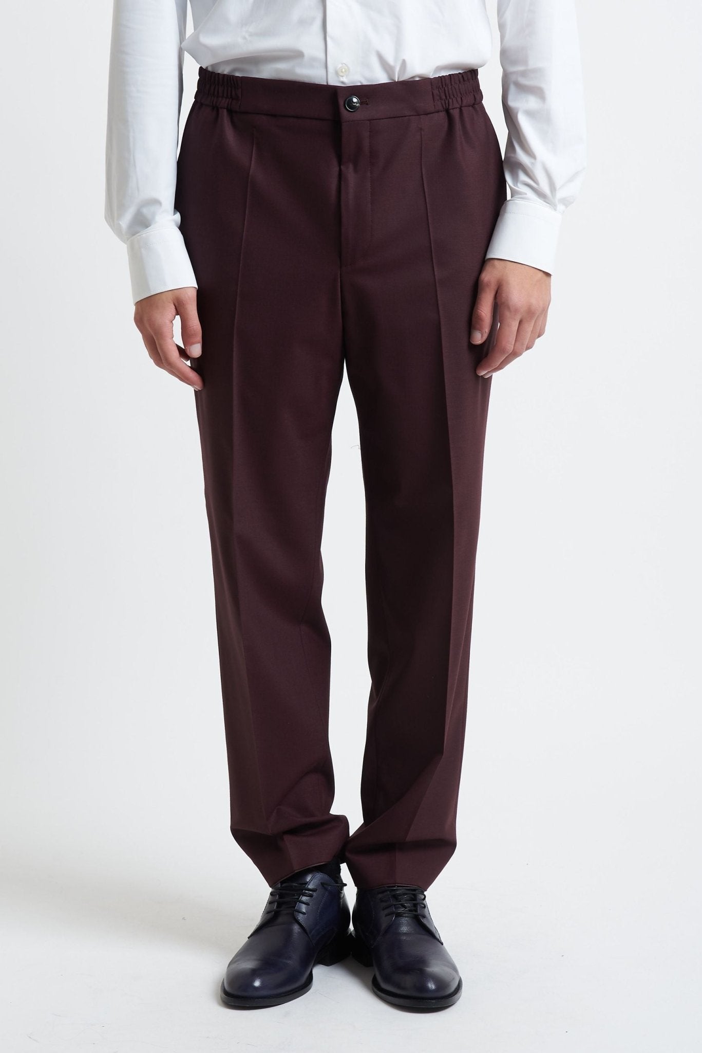 Pantalone Coordinato con Elastico in Vita e Tasche a Filo - De Matteo Uomo
