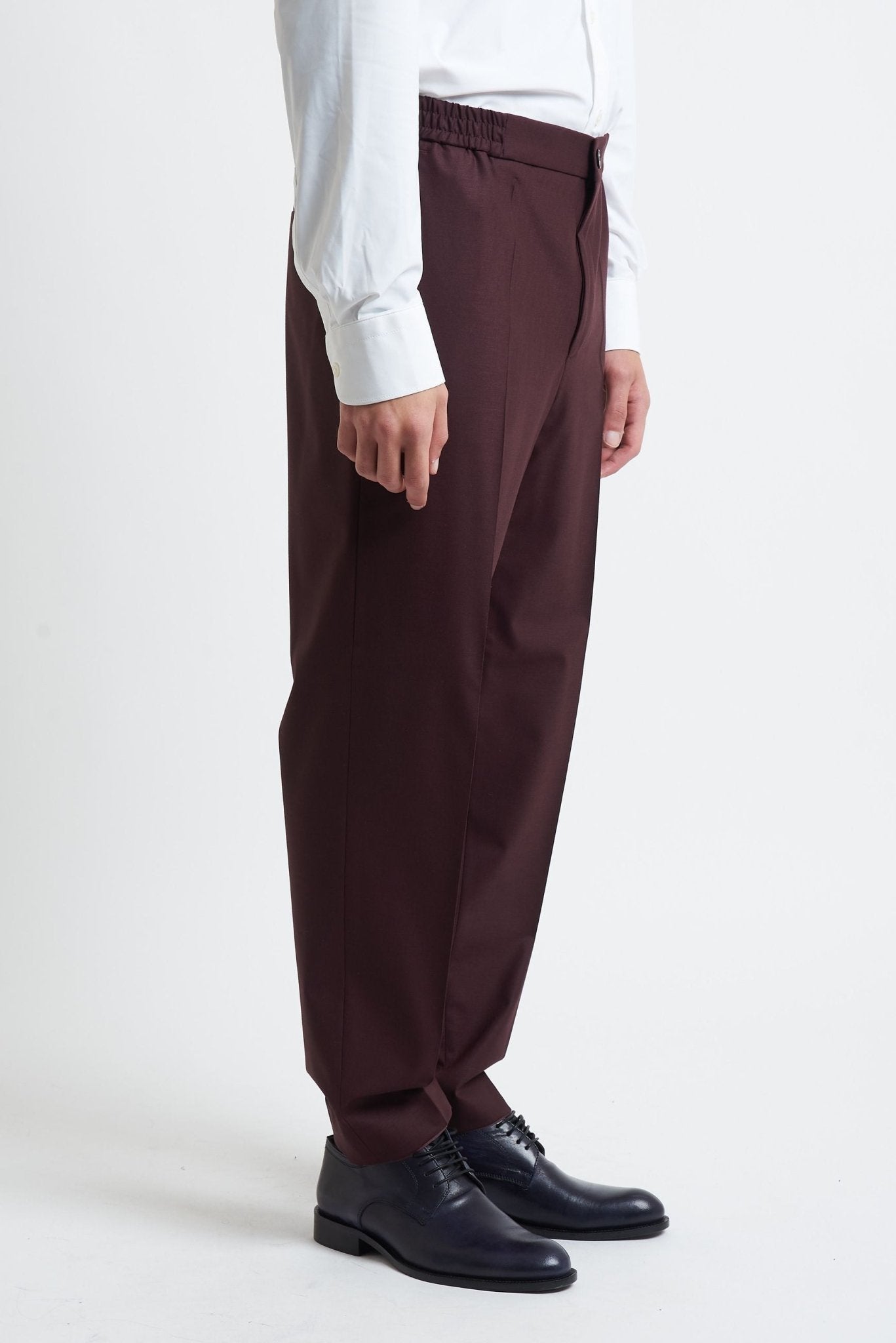 Pantalone Coordinato con Elastico in Vita e Tasche a Filo - De Matteo Uomo