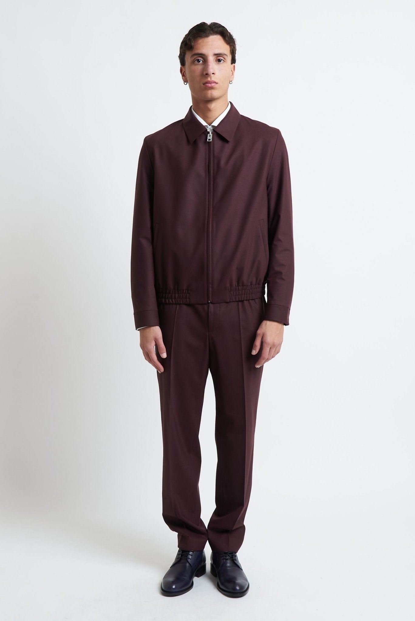 Pantalone Coordinato con Elastico in Vita e Tasche a Filo - De Matteo Uomo