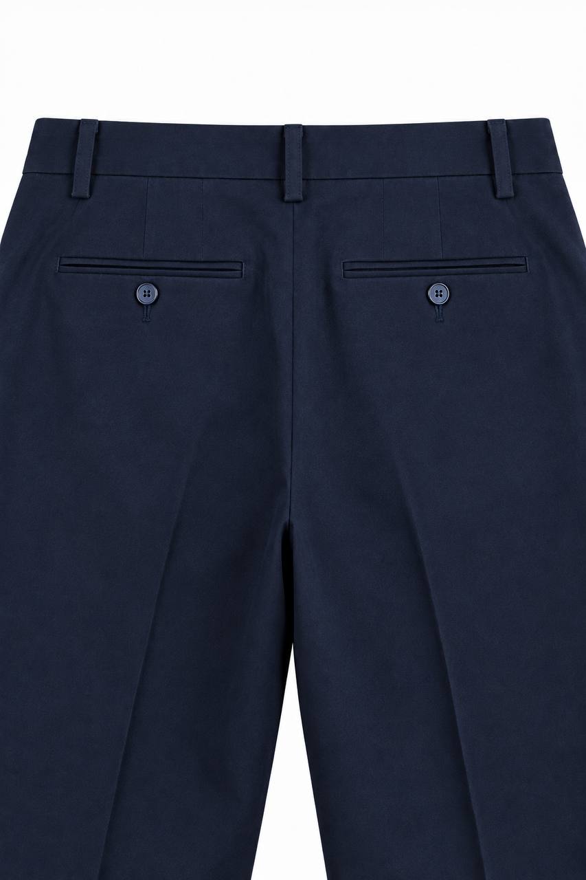 Pantalone Uomo in Cotone con Doppia Pence e Risvoltino - De Matteo Uomo