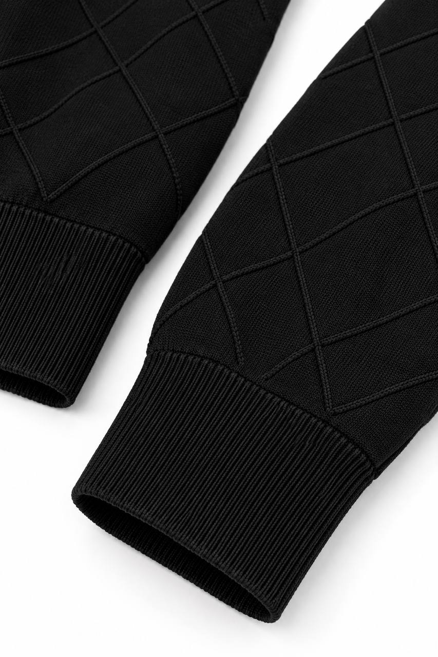 Maglia Uomo Girocollo Basic con Trama nel Tessuto