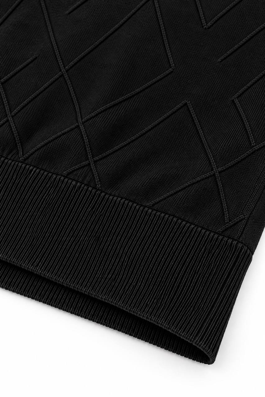 Maglia Uomo Girocollo Basic con Trama nel Tessuto
