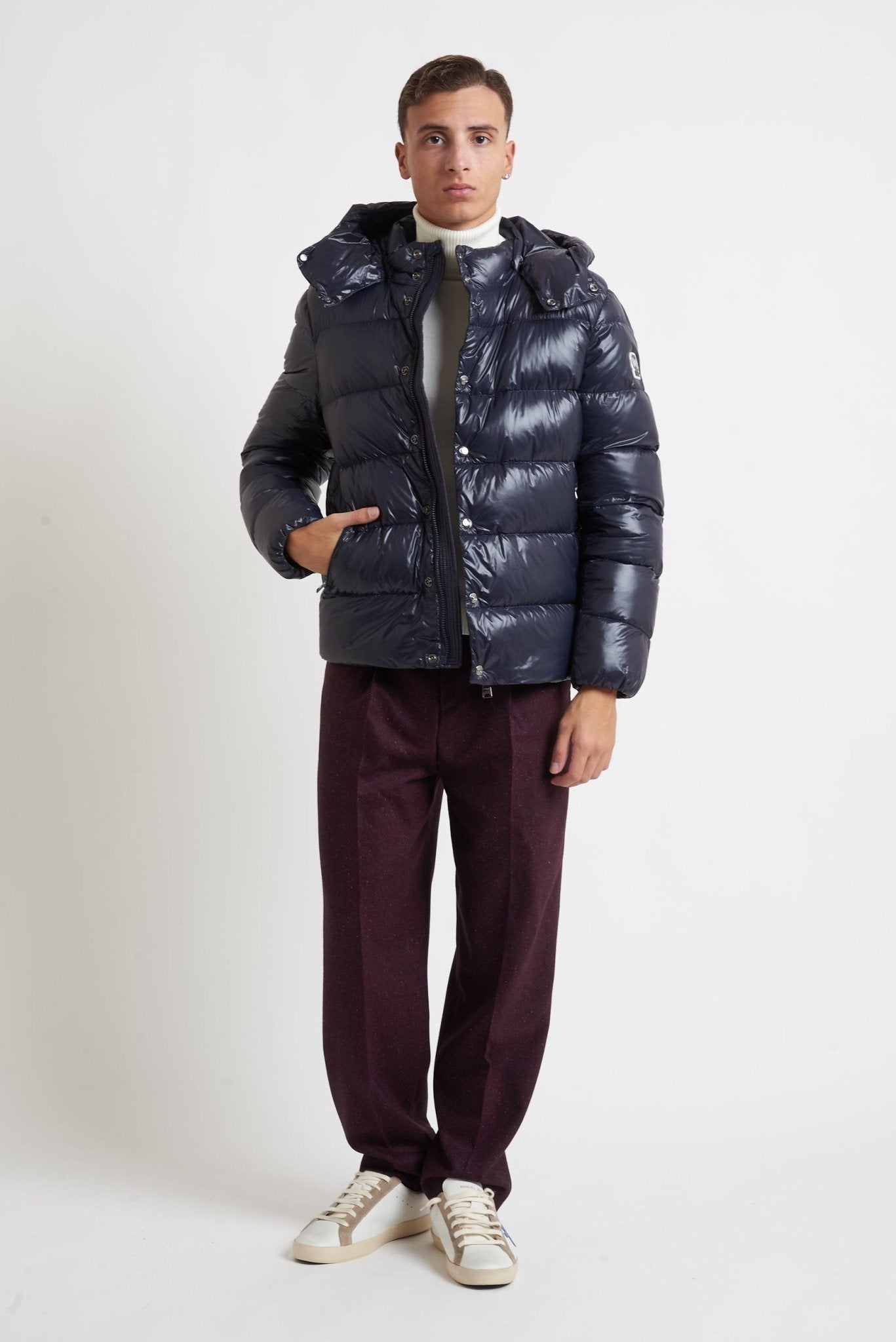 Piumino OOSY Imbottito in Nylon Vera Piuma lucido sy94407 - De Matteo Uomo