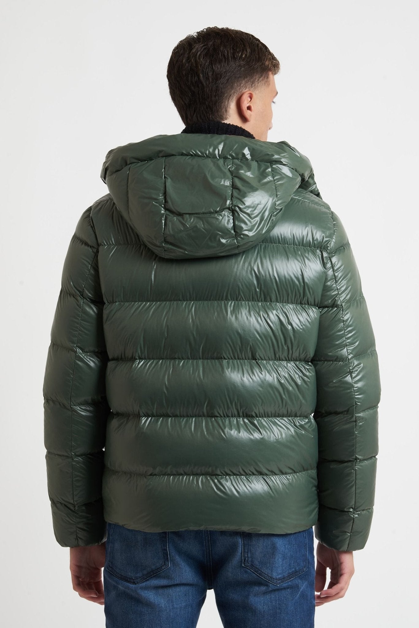 Piumino OOSY Imbottito in Nylon Vera Piuma lucido sy94407 - De Matteo Uomo