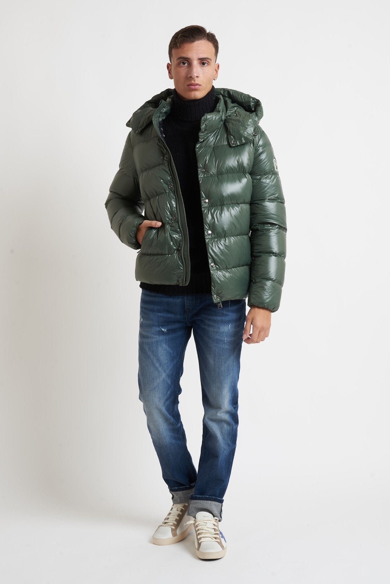 Piumino OOSY Imbottito in Nylon Vera Piuma lucido sy94407 - De Matteo Uomo