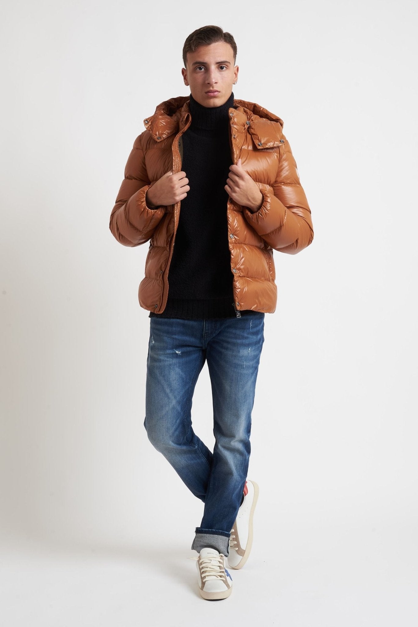 Piumino OOSY Imbottito in Nylon Vera Piuma lucido sy94407 - De Matteo Uomo