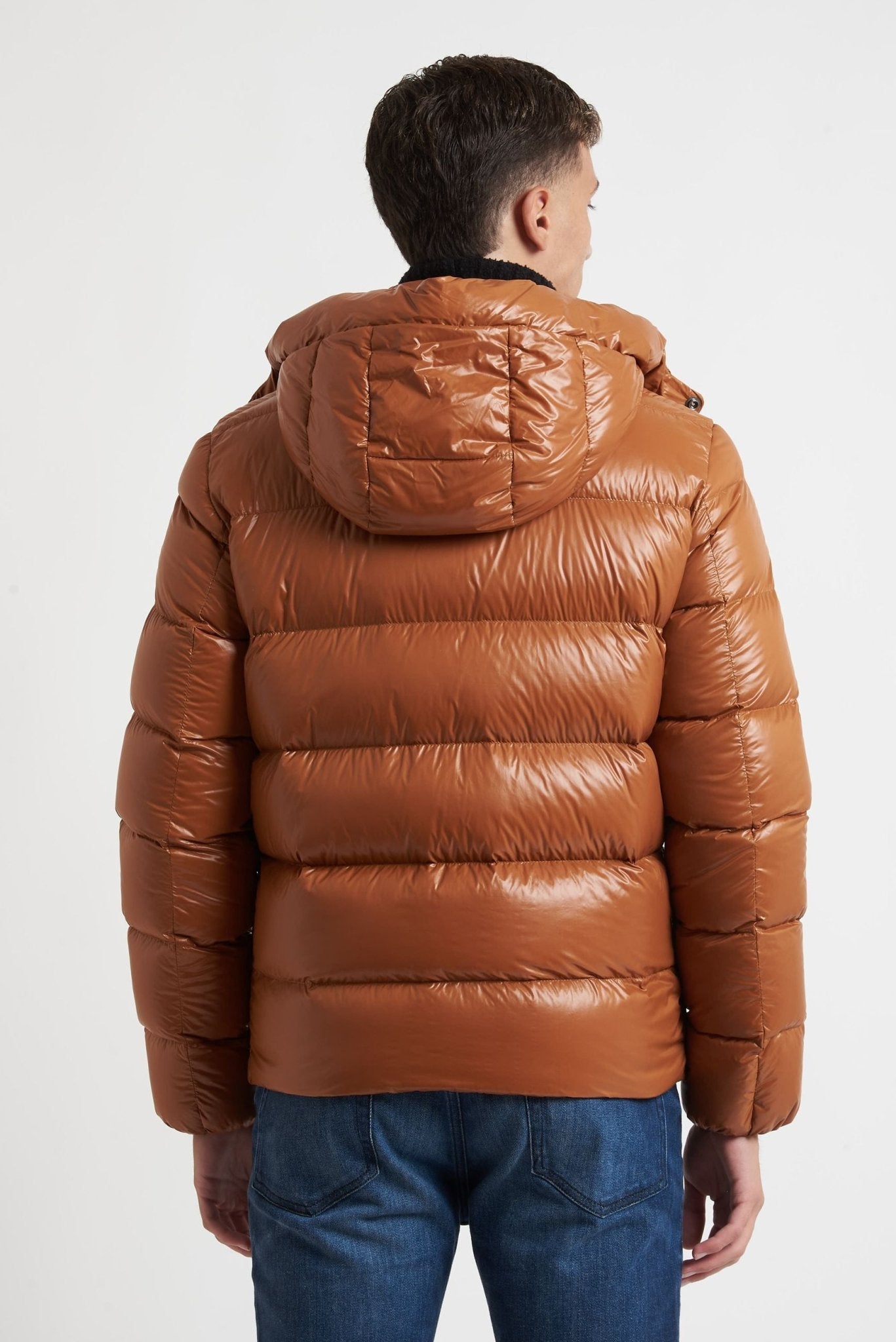 Piumino OOSY Imbottito in Nylon Vera Piuma lucido sy94407 - De Matteo Uomo