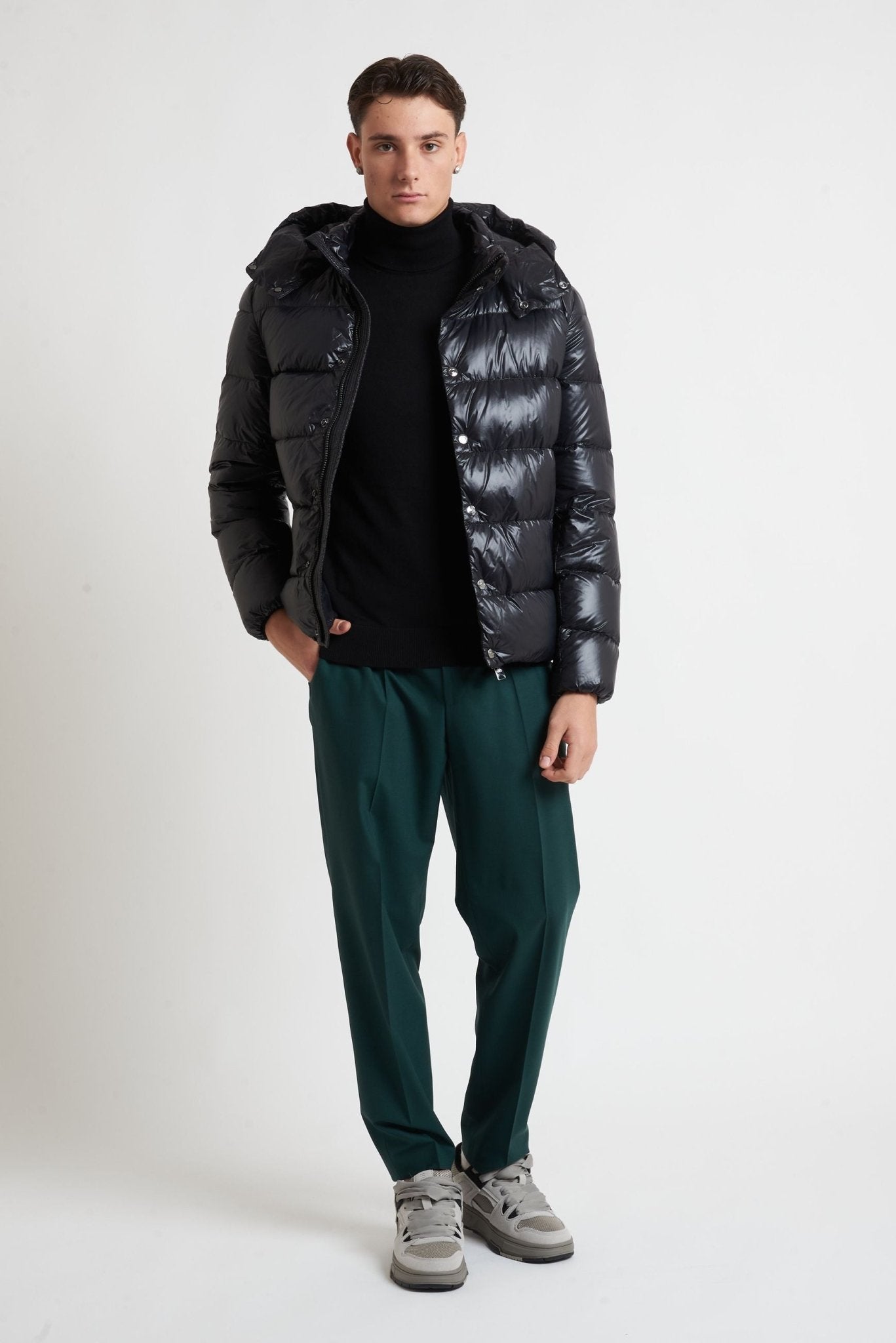 Piumino OOSY Imbottito in Nylon Vera Piuma lucido sy94407 - De Matteo Uomo