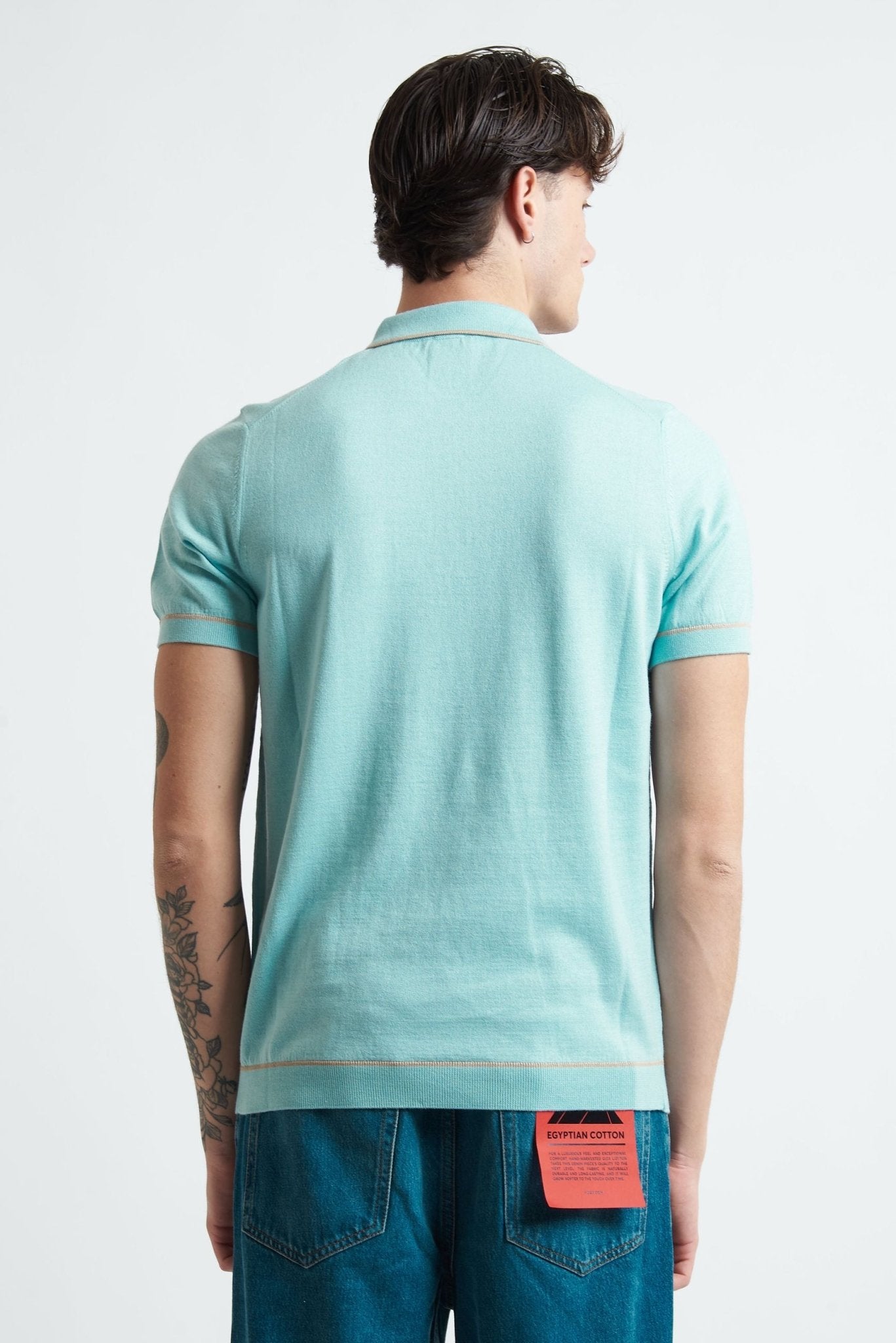 Polo Basic con Taschino e Chiusura Zip - De Matteo Uomo
