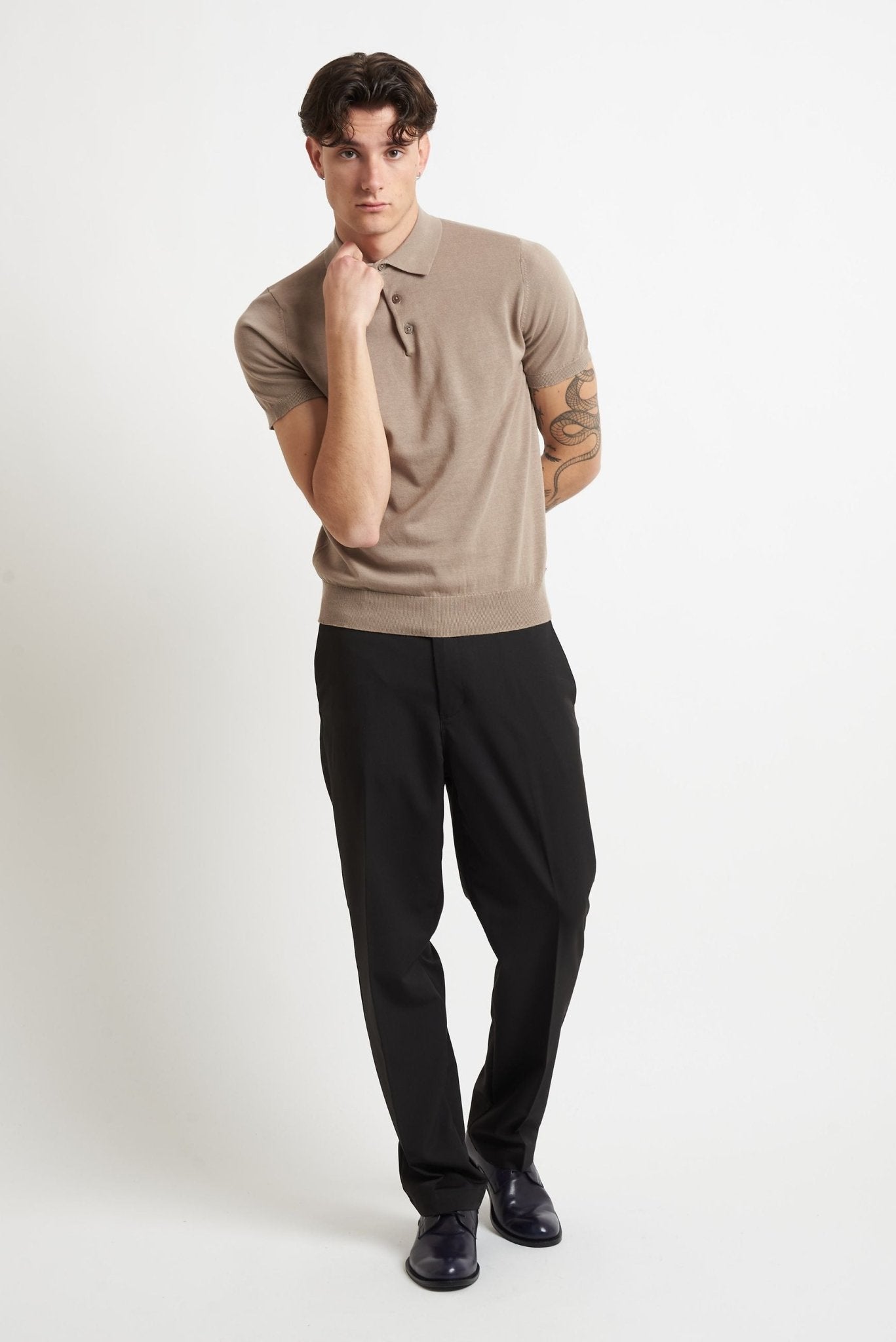 Polo Basic in Cotone con Chiusura a Bottoni - De Matteo Uomo