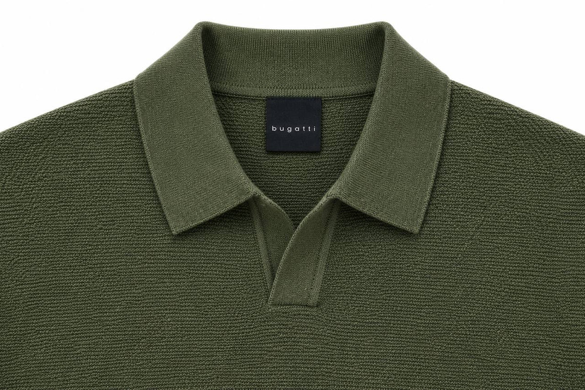 Polo Basic Uomo Verde in Lana - De Matteo Uomo