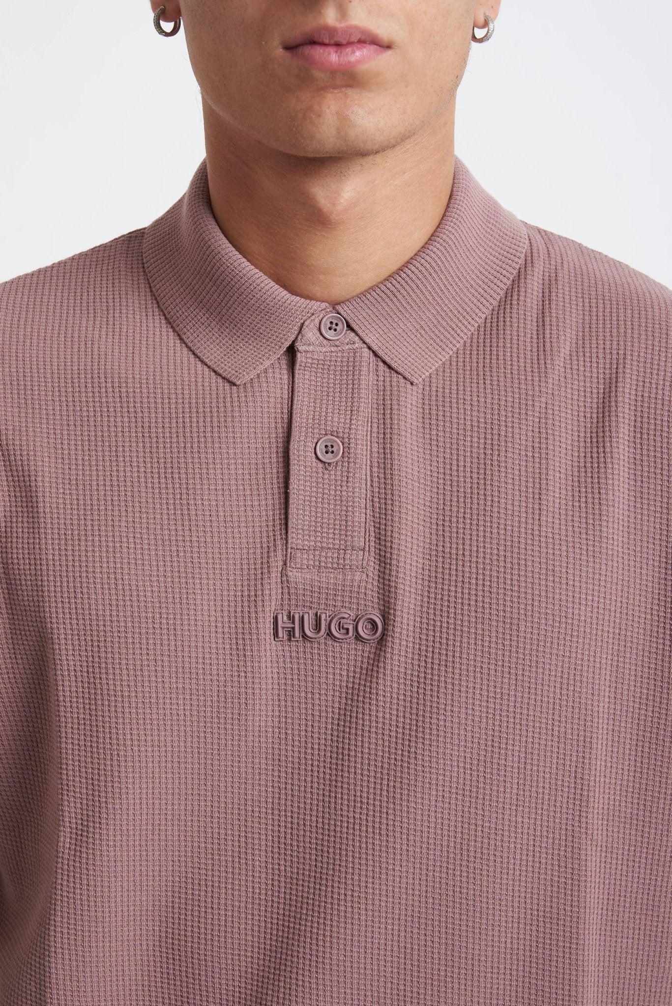 Polo Mezza Manica Basic in Cotone con Logo Frontale HUGO - De Matteo Uomo