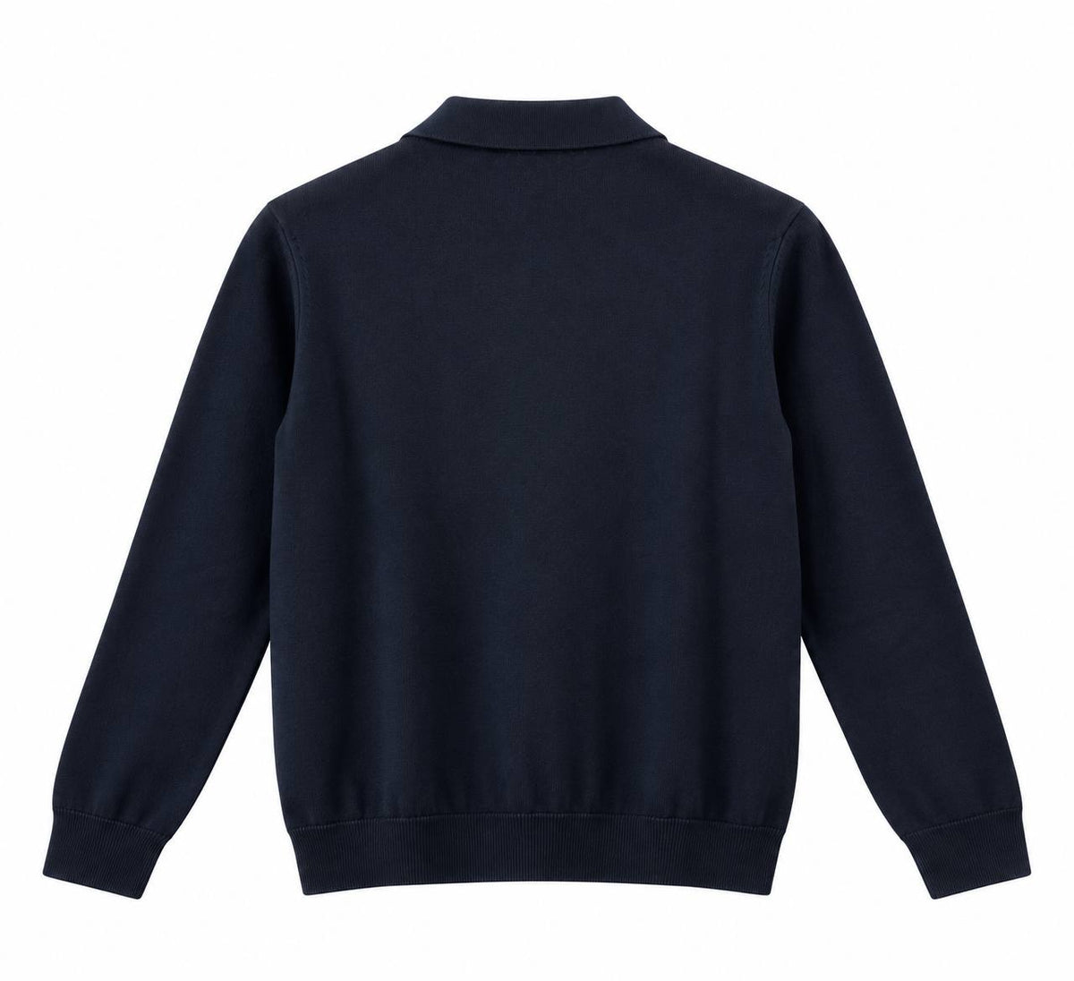 Polo Uomo a Manica Lunga Senza Bottoni - De Matteo Uomo