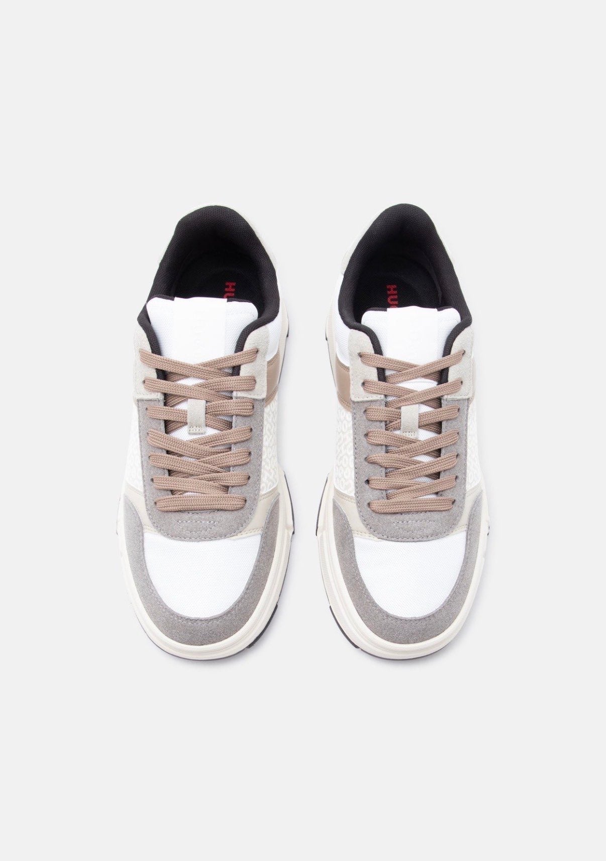 Sneaker Basic HUGO in Pelle con Logo e Suola in Gomma 3588 - De Matteo Uomo