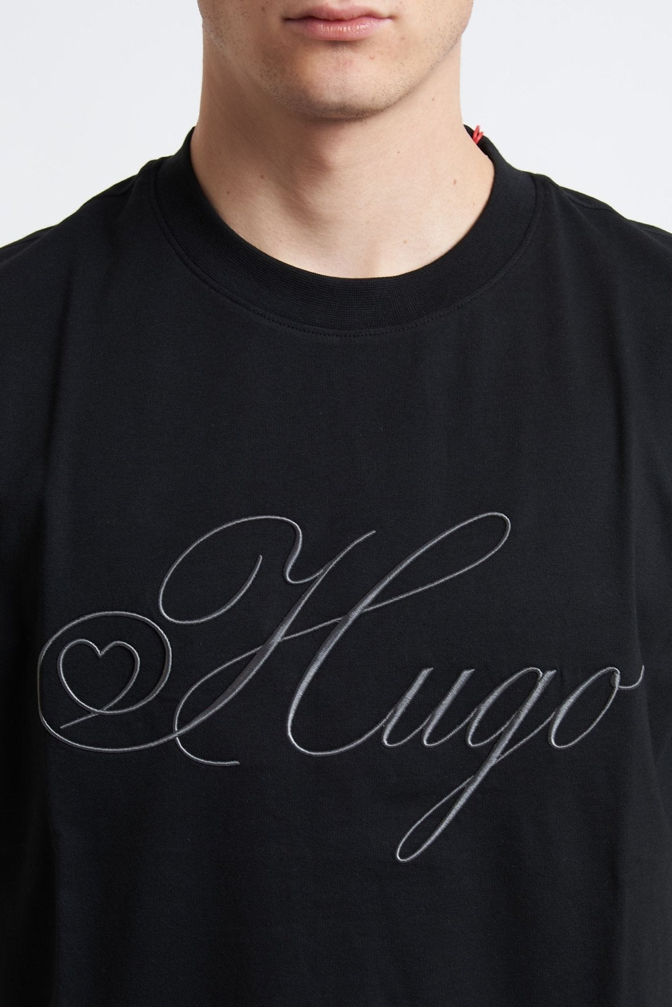 T-shirt Basic in Cotone con Stampa Frontale - De Matteo Uomo