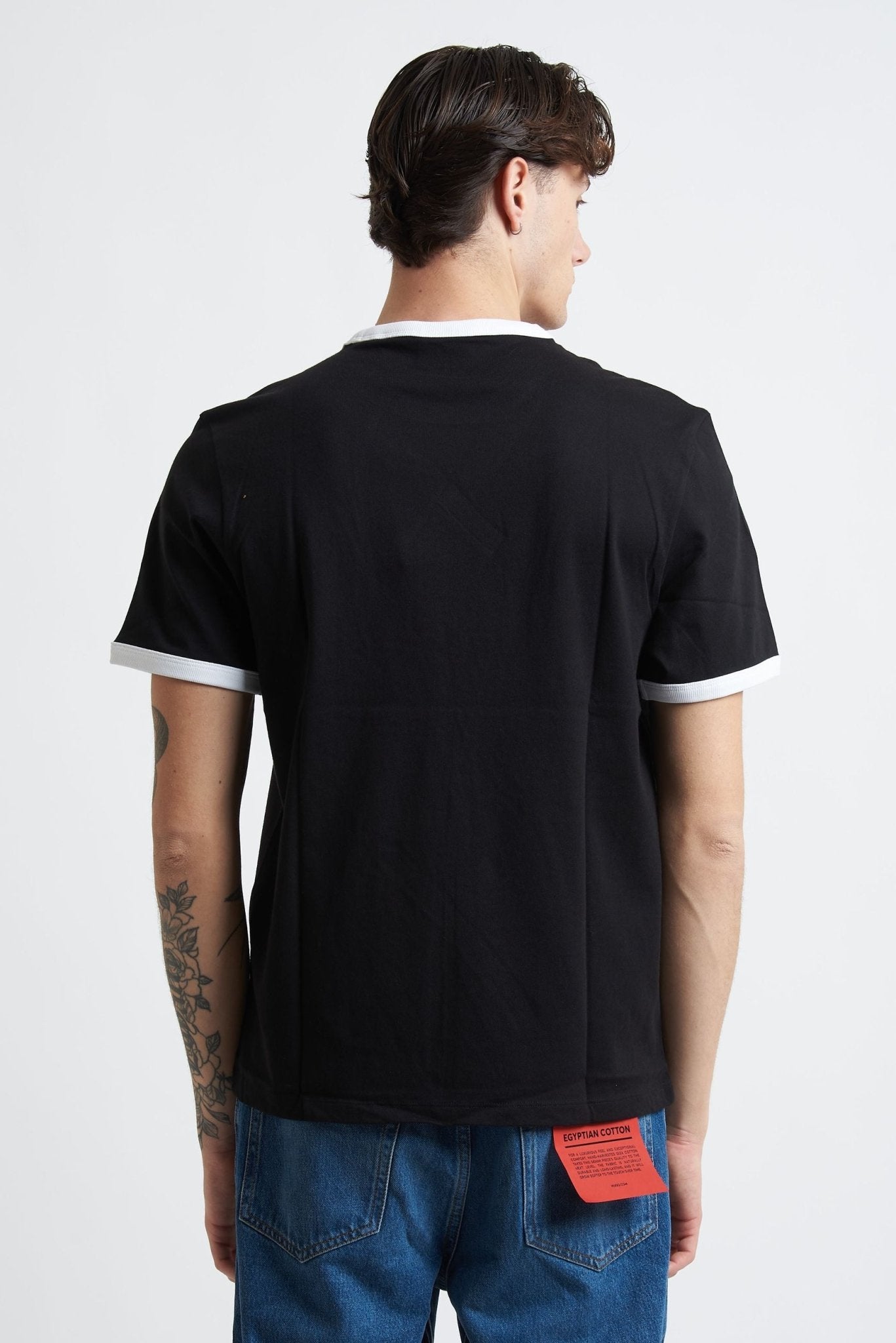 T-shirt Basic in Cotone con Stampa Frontale - De Matteo Uomo