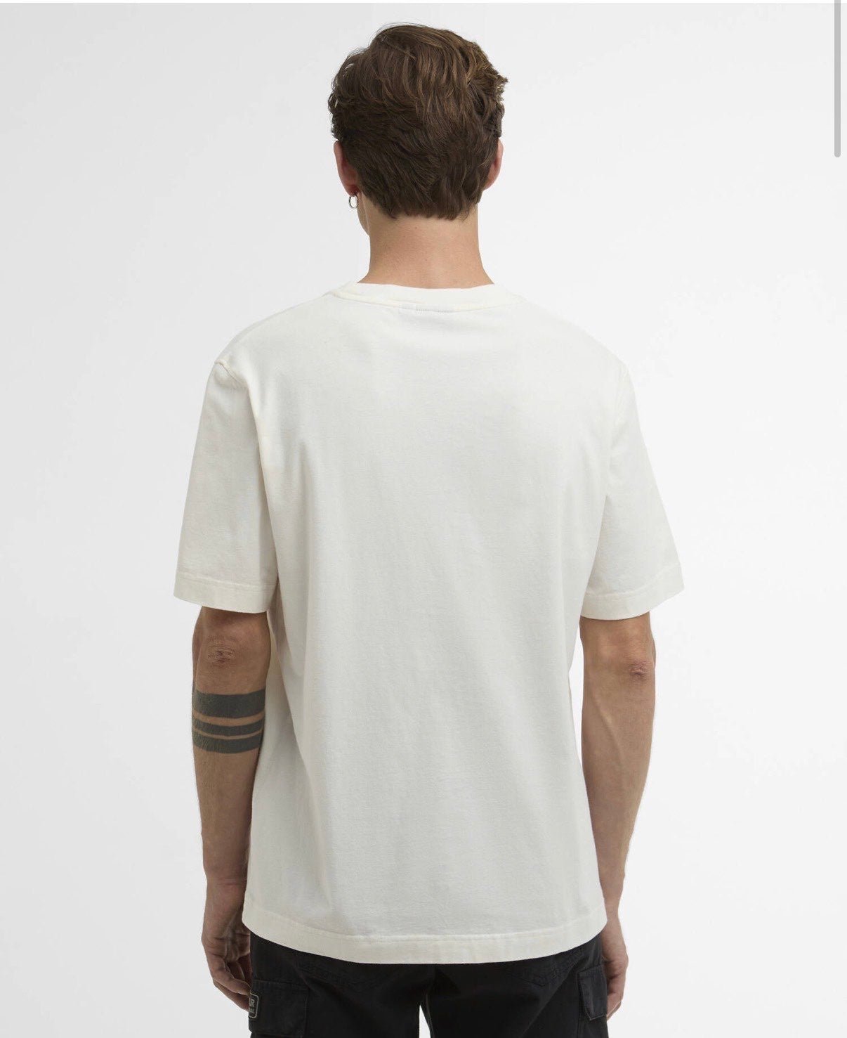 T-shirt in Cotone con Stampa Frontale Basic wh32 - De Matteo Uomo
