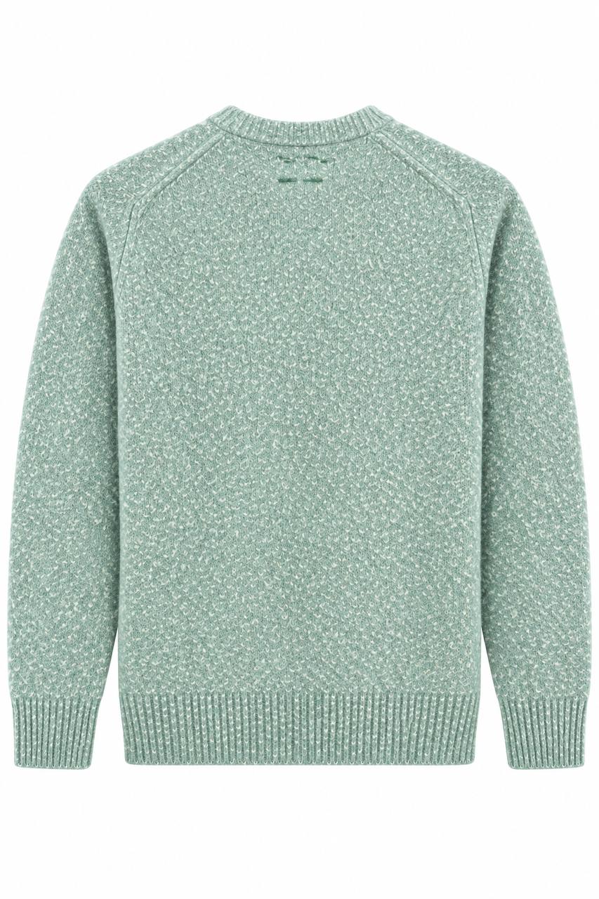 Cardigan Uomo Bouclé Color Menta