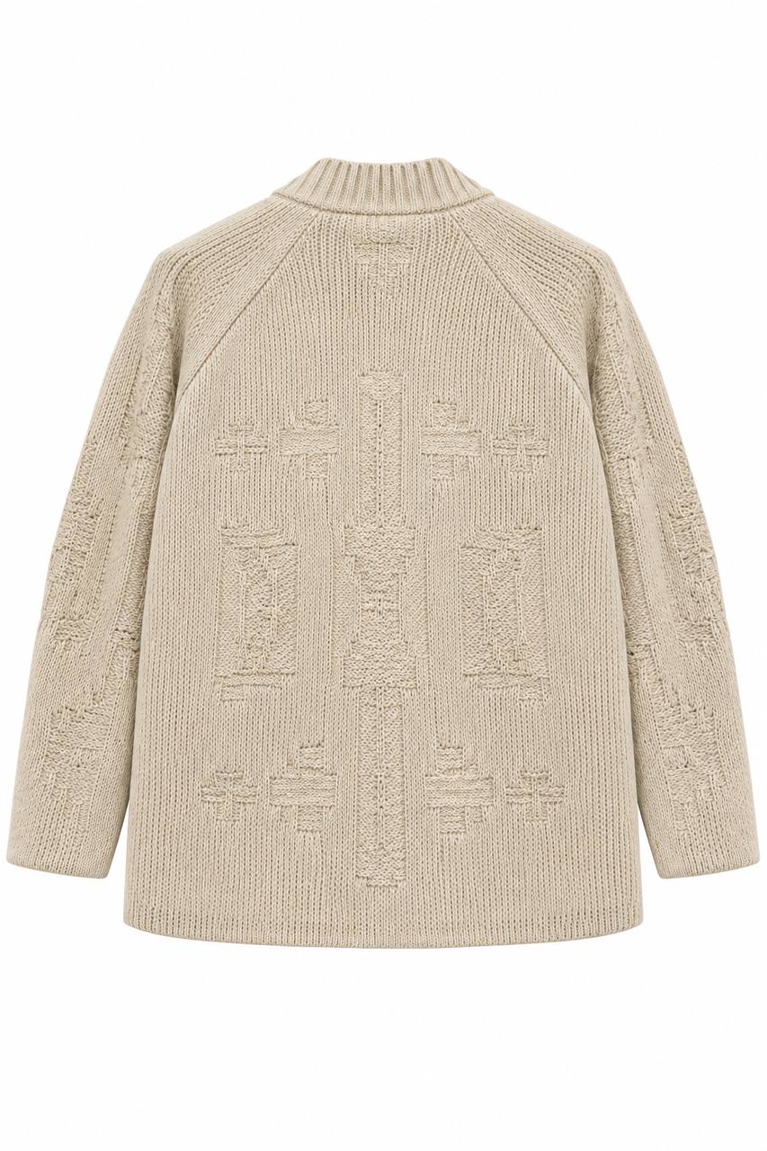 Cardigan Uomo Effetto Sfilato Kimono