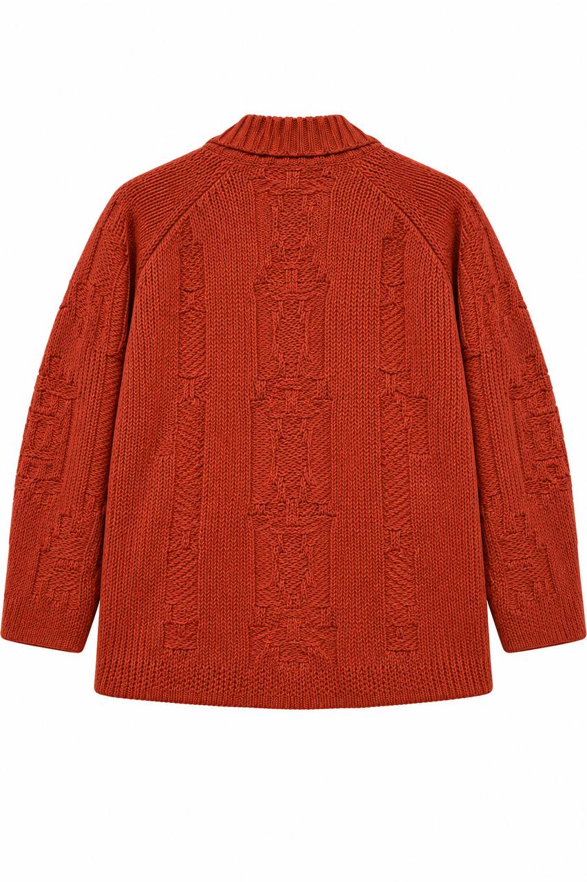 Cardigan Uomo Effetto Sfilato Kimono