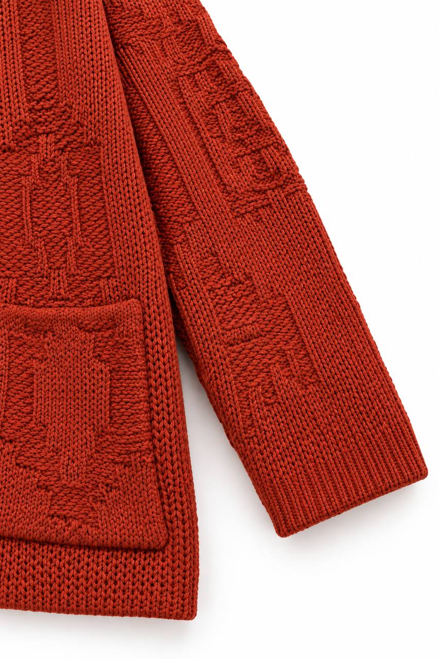Cardigan Uomo Effetto Sfilato Kimono