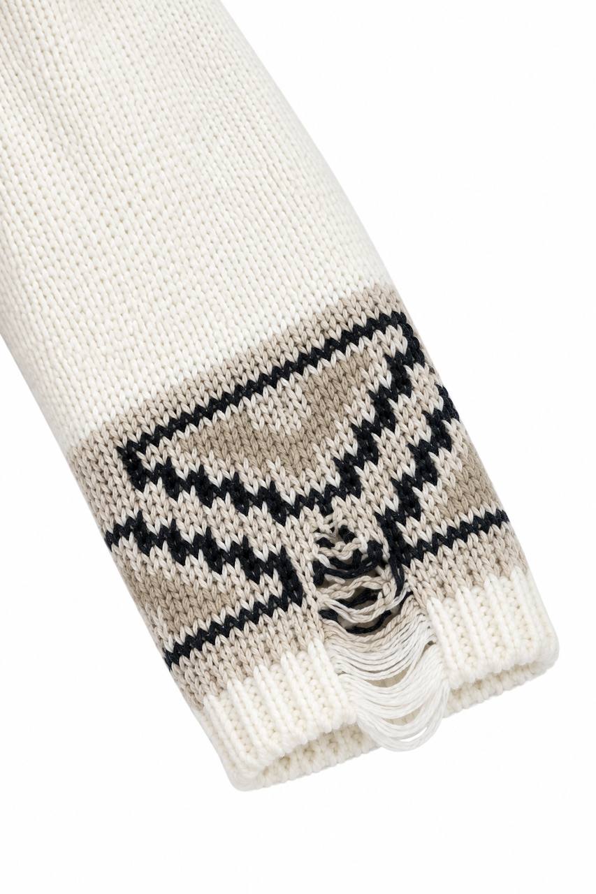 Poncho Uomo Oversize con Cappuccio e Fantasia a Rombo