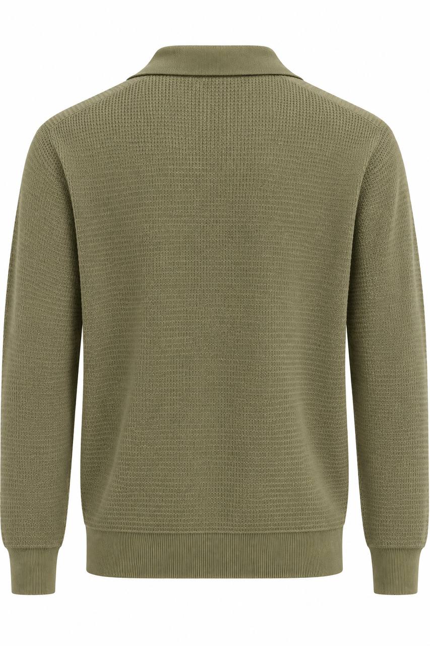 Herren-Poloshirt aus Piqué ohne Knöpfe