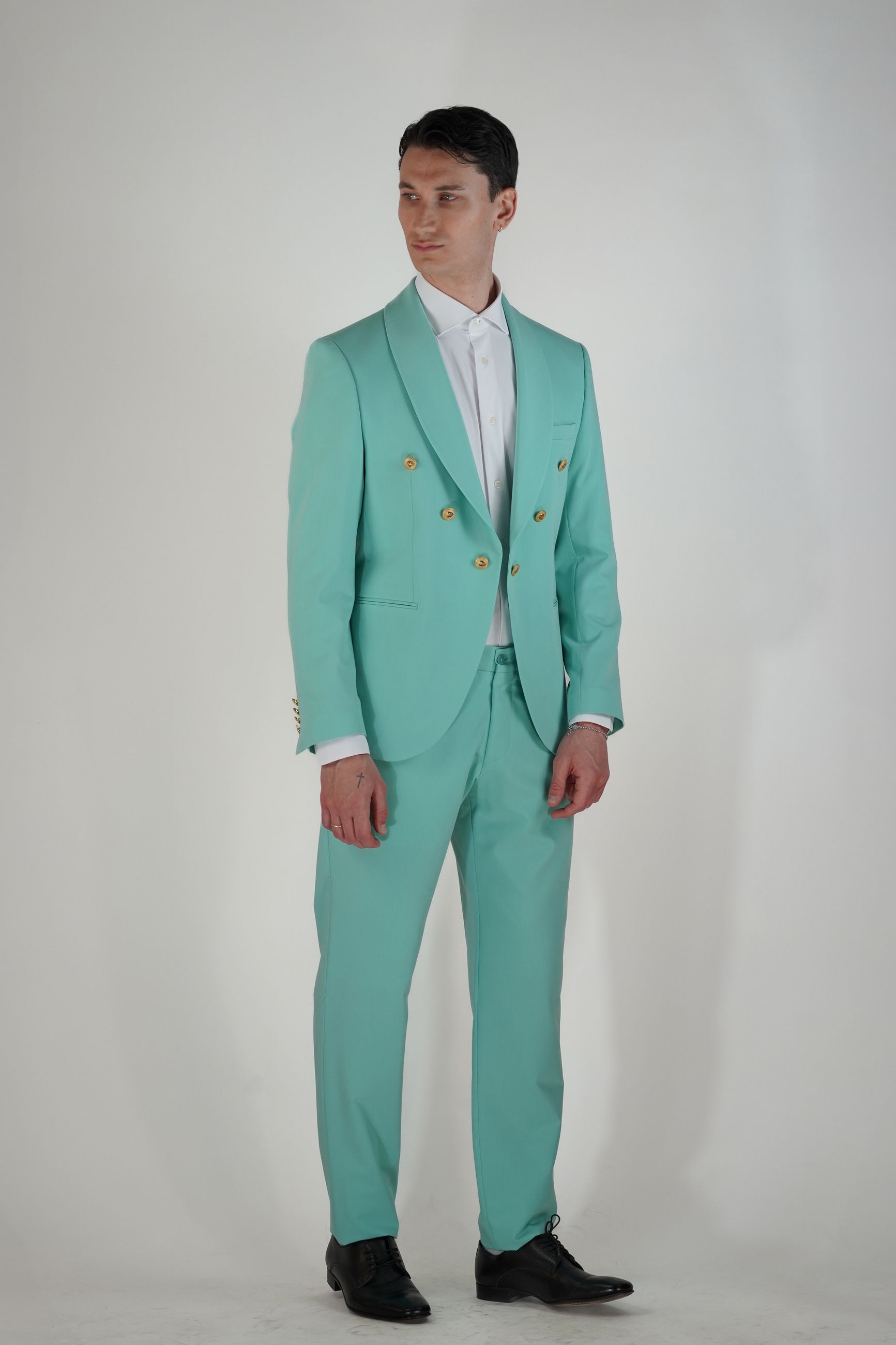 Abito Doppiopetto con Mezza Fodera e Pantalone Coordinato
