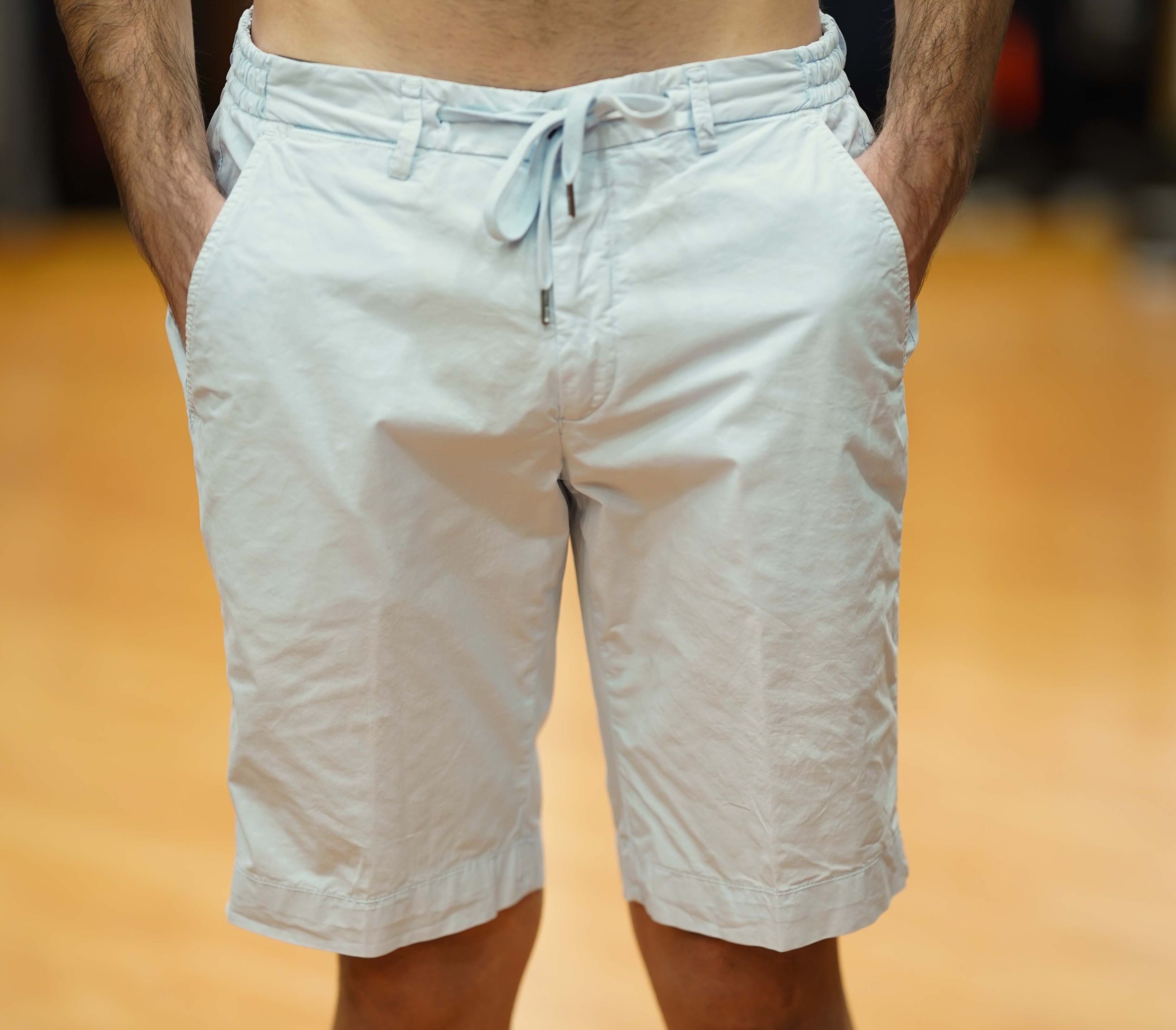 Four.ten Pantalone Corto Uomo con Elastico e Laccio in Vita P350