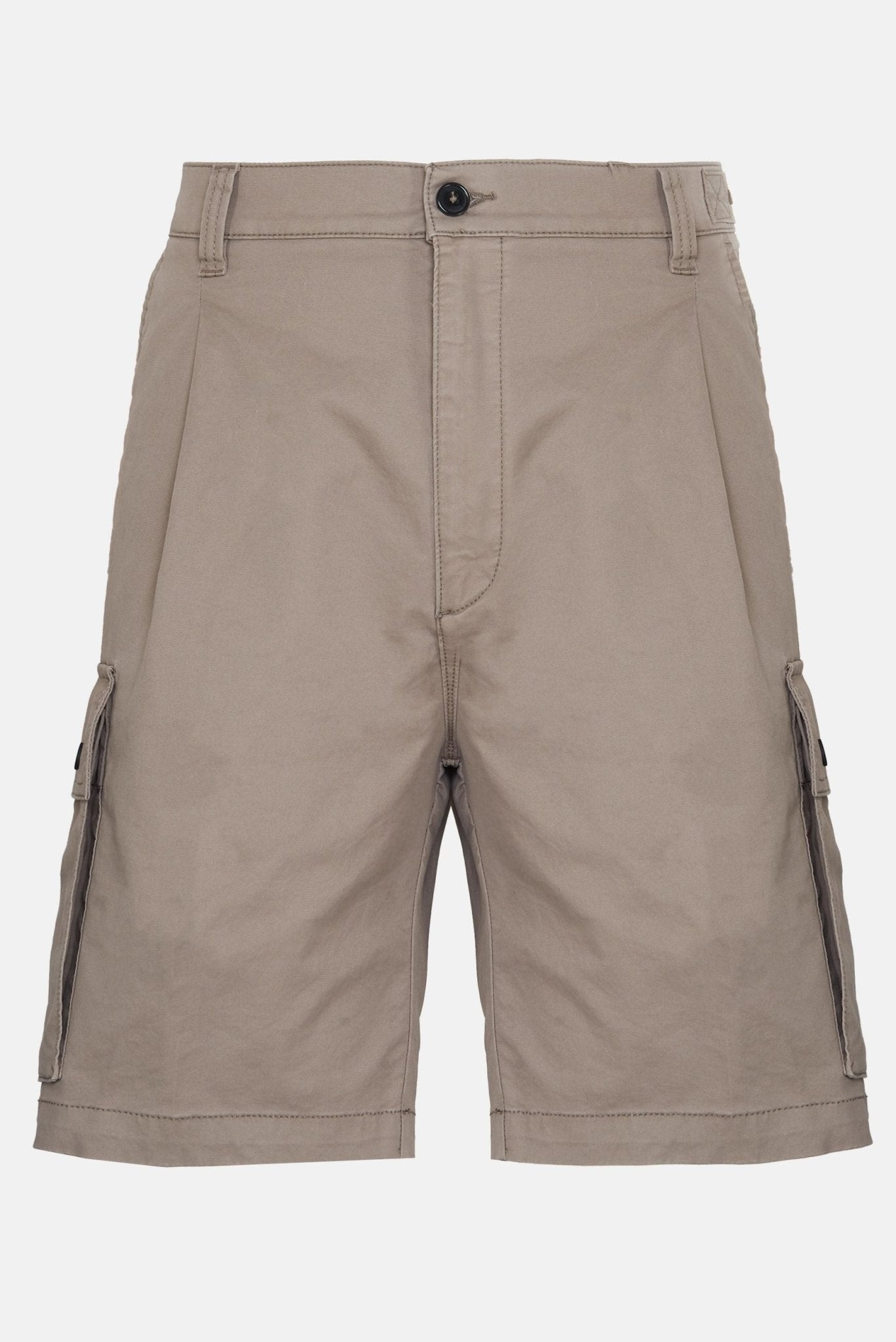 Bermuda Basic Taupe con Tasconi Laterali 6891 - De Matteo Uomo
