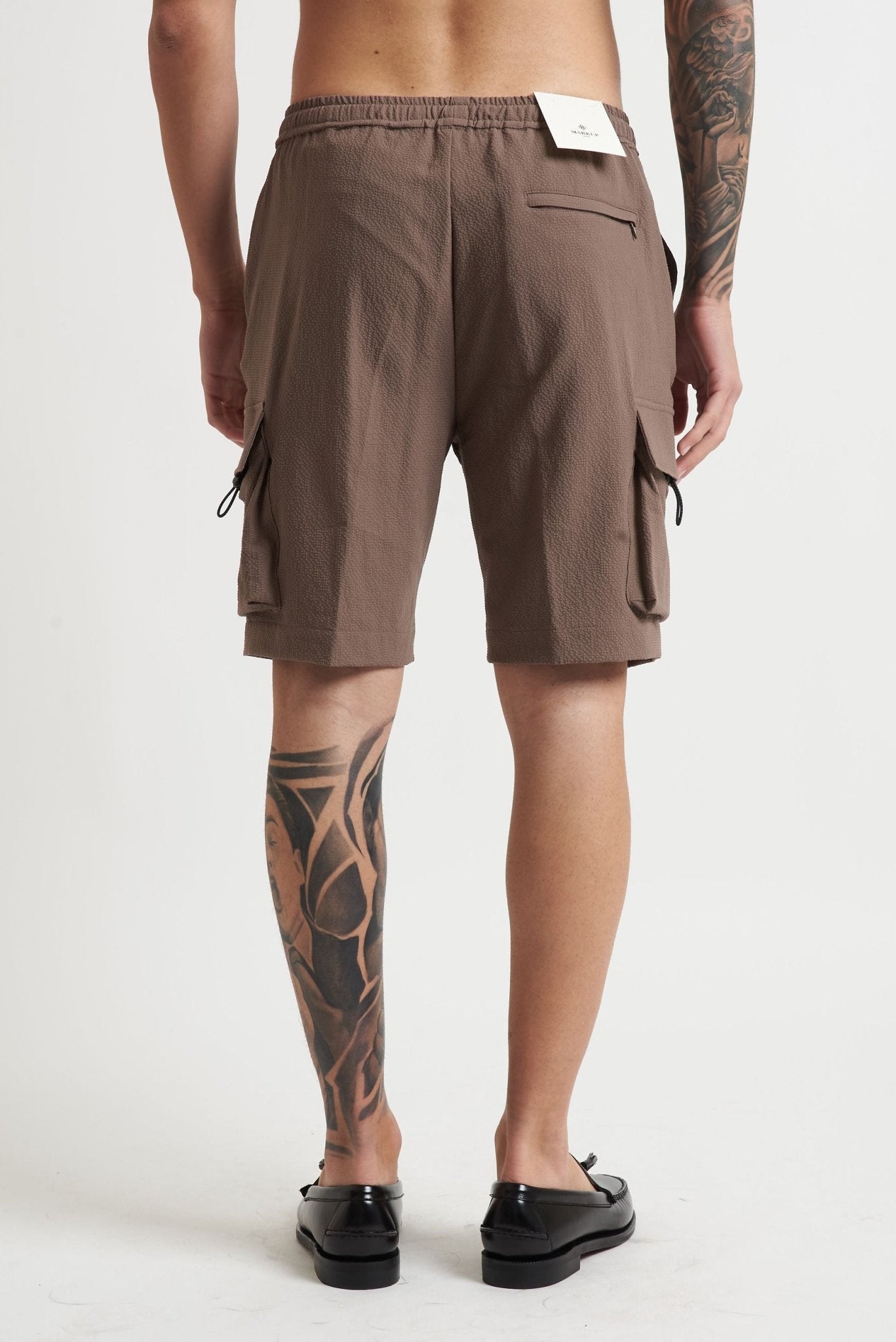 Bermuda Coordinato Stile Pantalaccio con Elastico in Vita e Tasconi mk1950210 - De Matteo Uomo