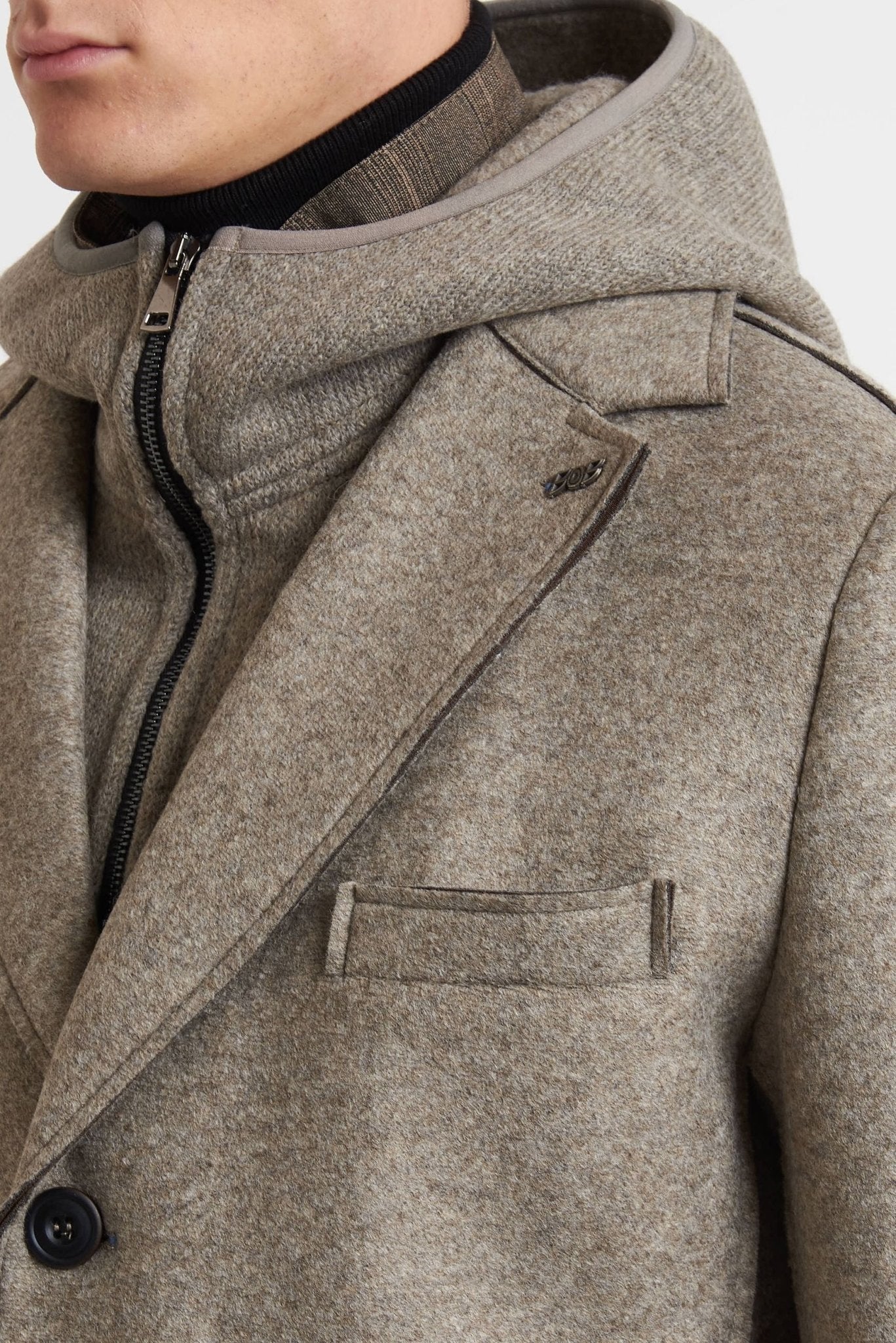 BOB Cappottino con pettorina e cappuccio removibile modello ANDY 153 TR - De Matteo Uomo