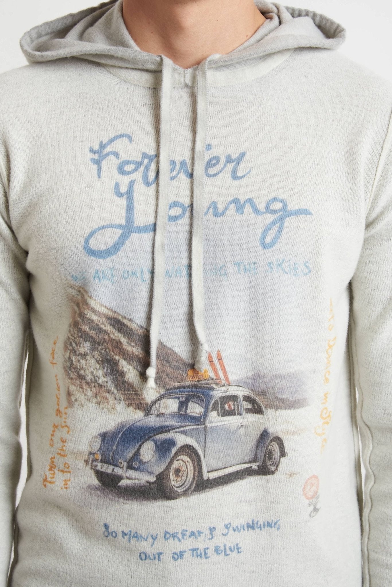 BOB Felpa con cappuccio stampata reversibile modello sally - De Matteo Uomo