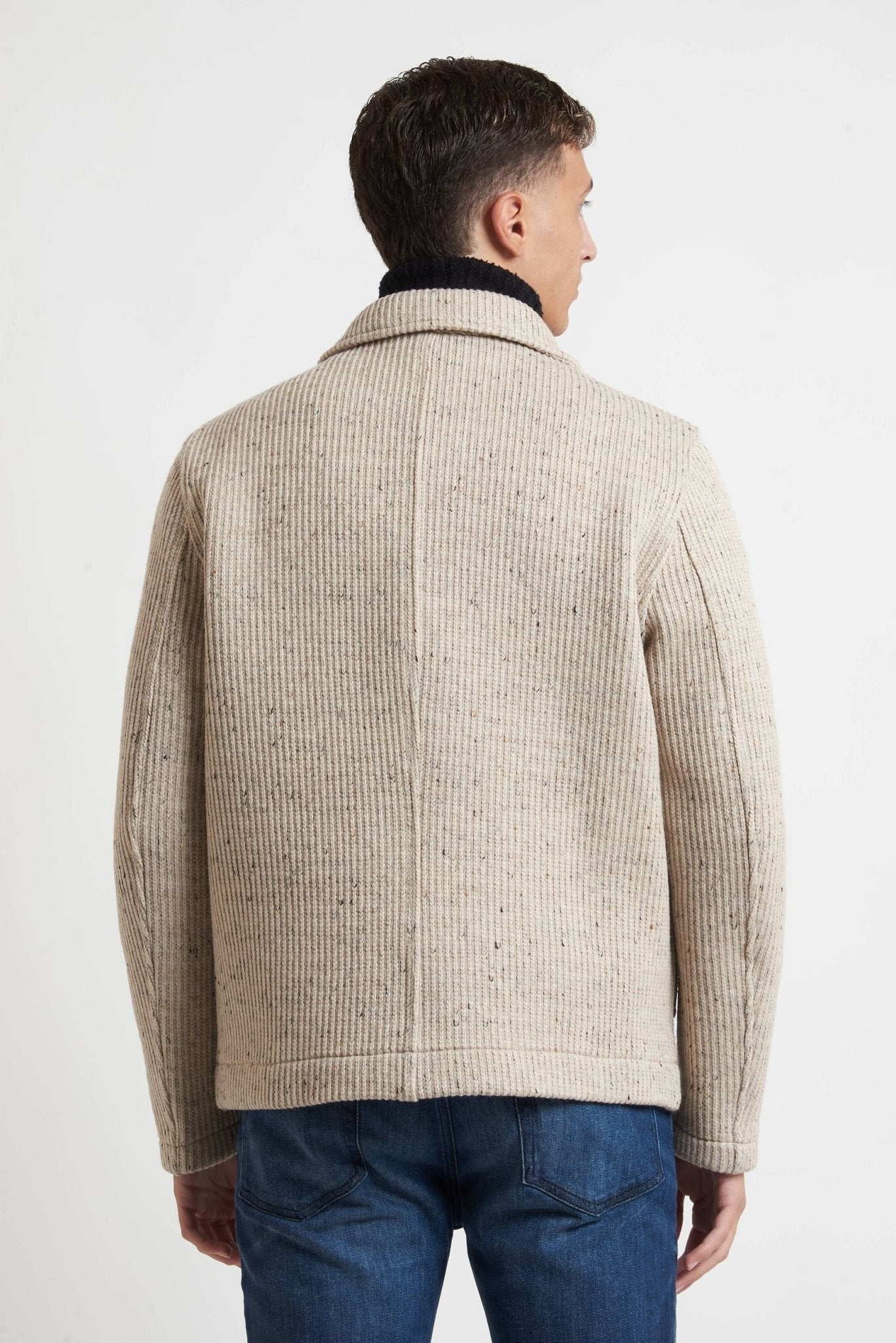 BOB Giubbino con zip e tasche tessuto maglia MODELLO JASON 132 - De Matteo Uomo