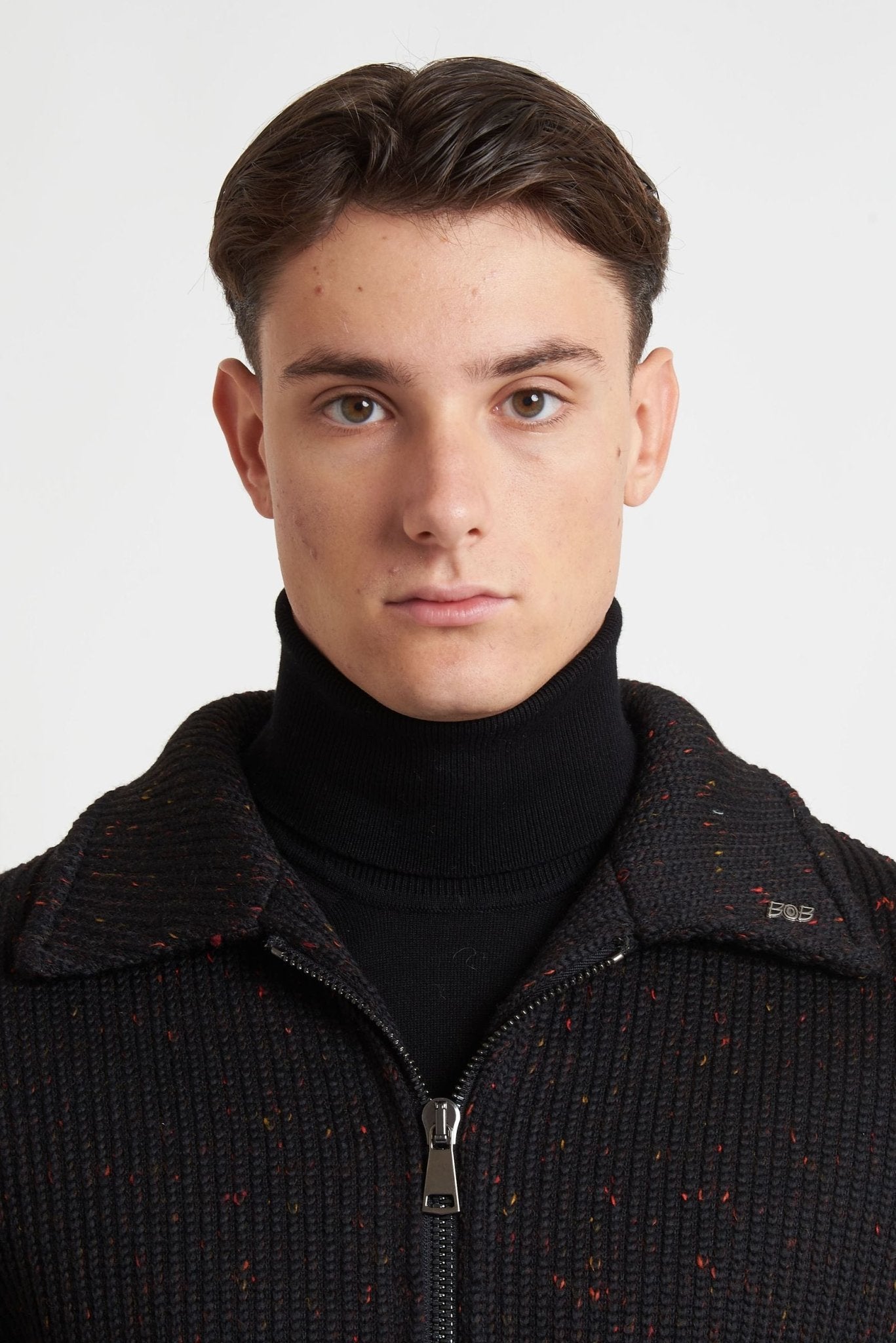 BOB Giubbino con zip e tasche tessuto maglia MODELLO JASON 132 - De Matteo Uomo