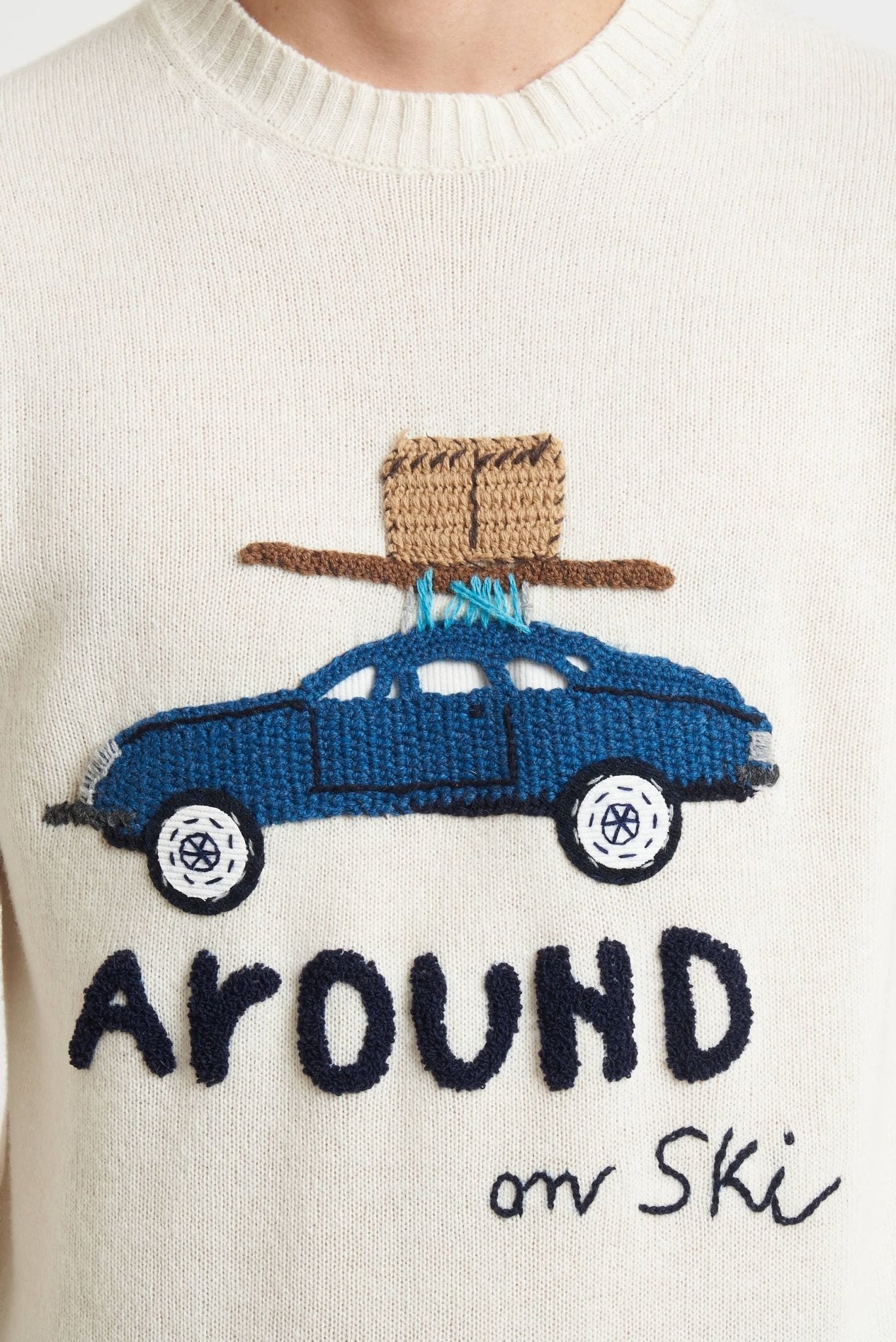 BOB Maglia girocollo ricamata con stampa macchina MODELLO SCOTT - De Matteo Uomo