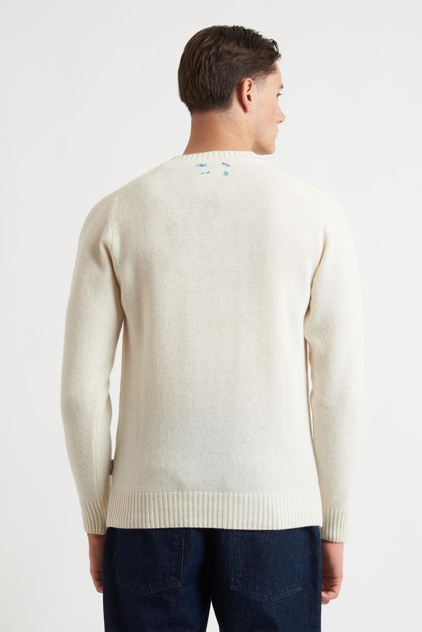 BOB Maglia girocollo ricamata con stampa macchina MODELLO SCOTT - De Matteo Uomo