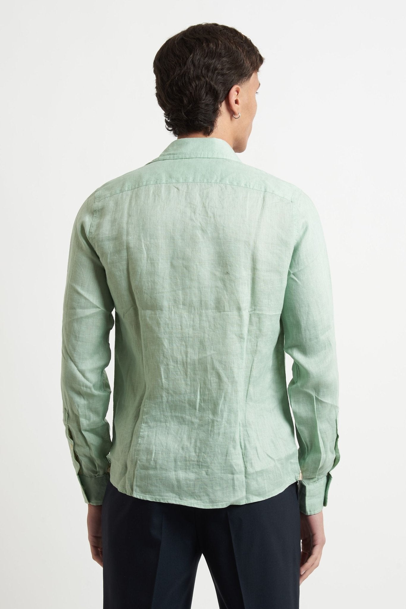 Camicia Basic in Lino 100% - De Matteo Uomo