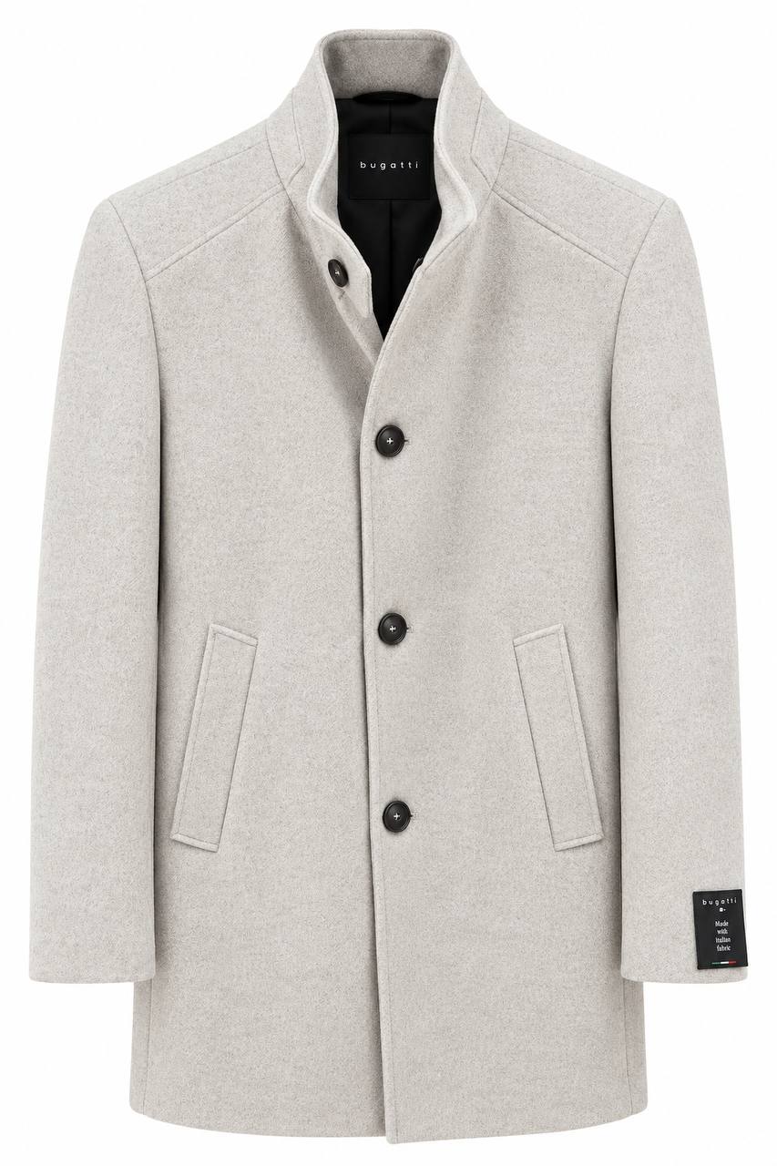 Cappottino Uomo con Collo a Pistagna e Tasche a Filo - De Matteo Uomo
