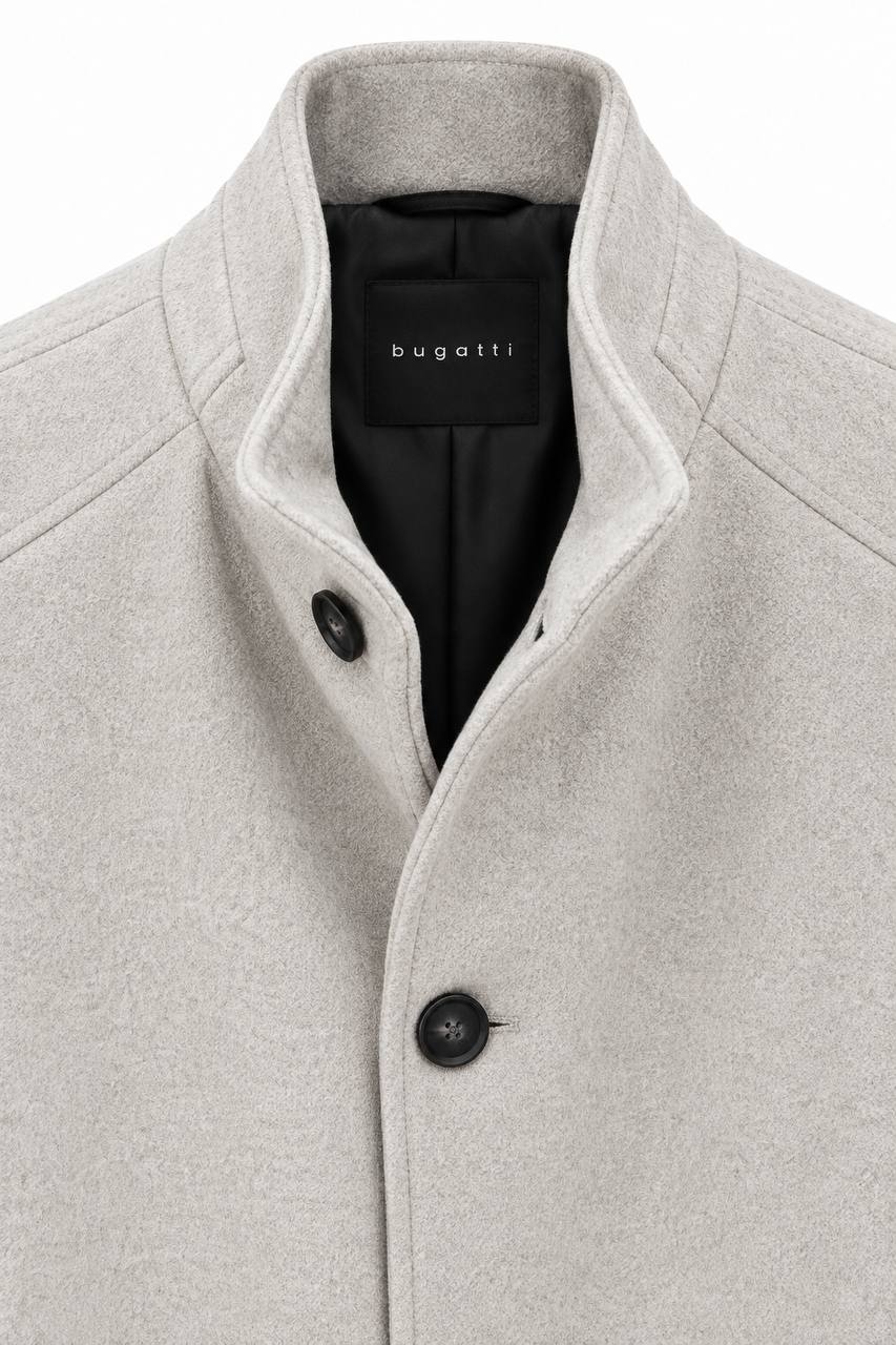 Cappottino Uomo con Collo a Pistagna e Tasche a Filo - De Matteo Uomo