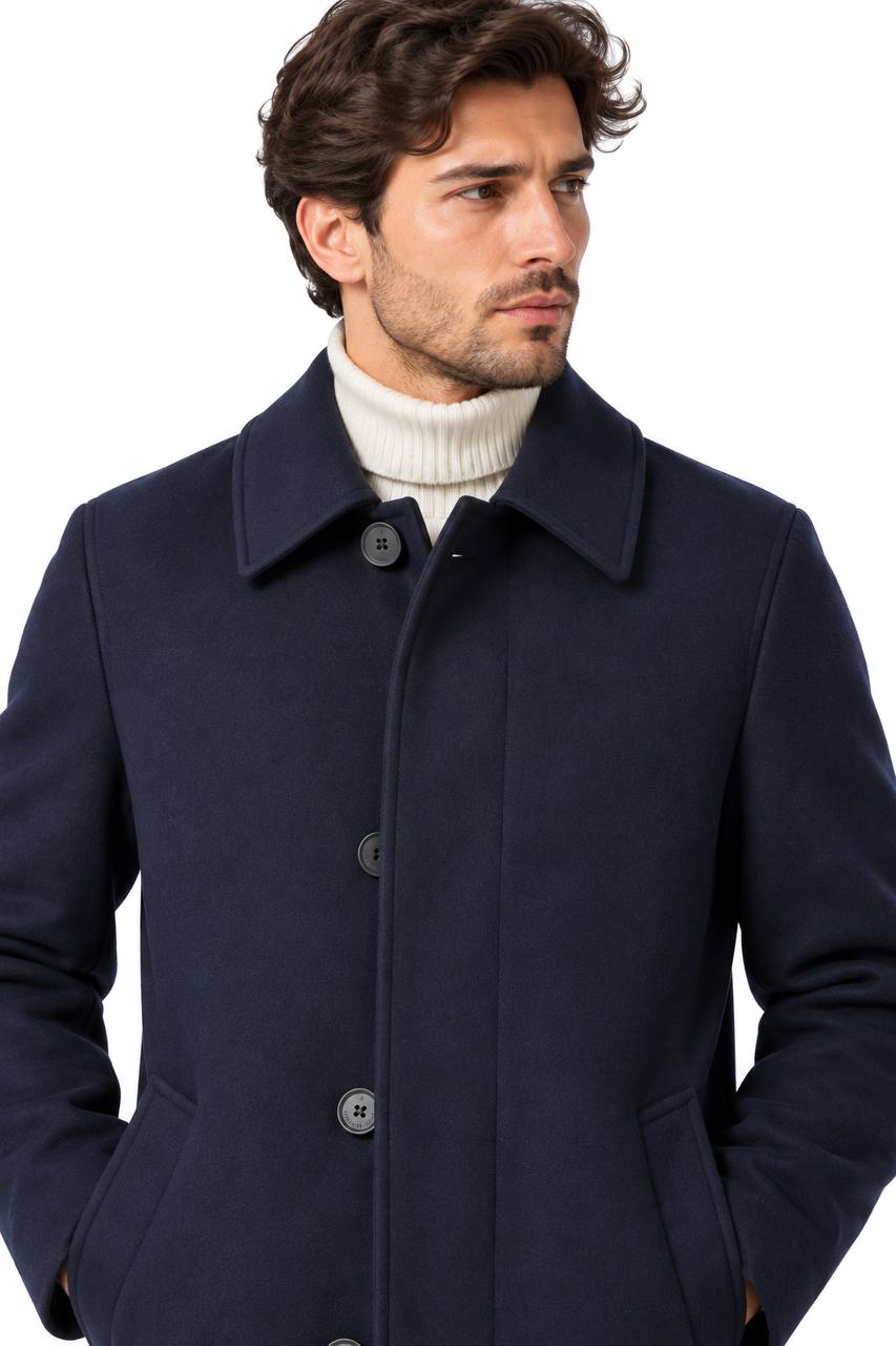 Cappottino Uomo Modello Loden in Lana Vergine - De Matteo Uomo