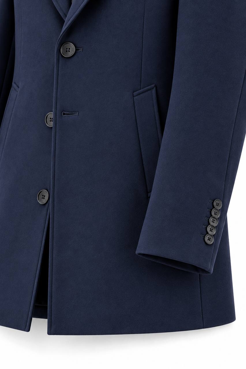 Cappotto Uomo in Jersey con Pettorina e Cappuccio Removibili - De Matteo Uomo