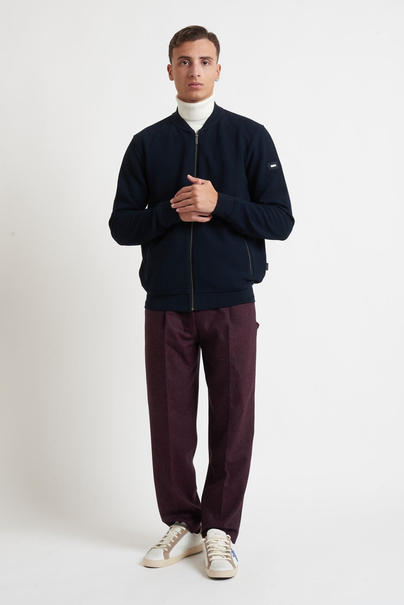 Cardigan BUGATTI con Fantasia nel Tessuto 85172D - De Matteo Uomo