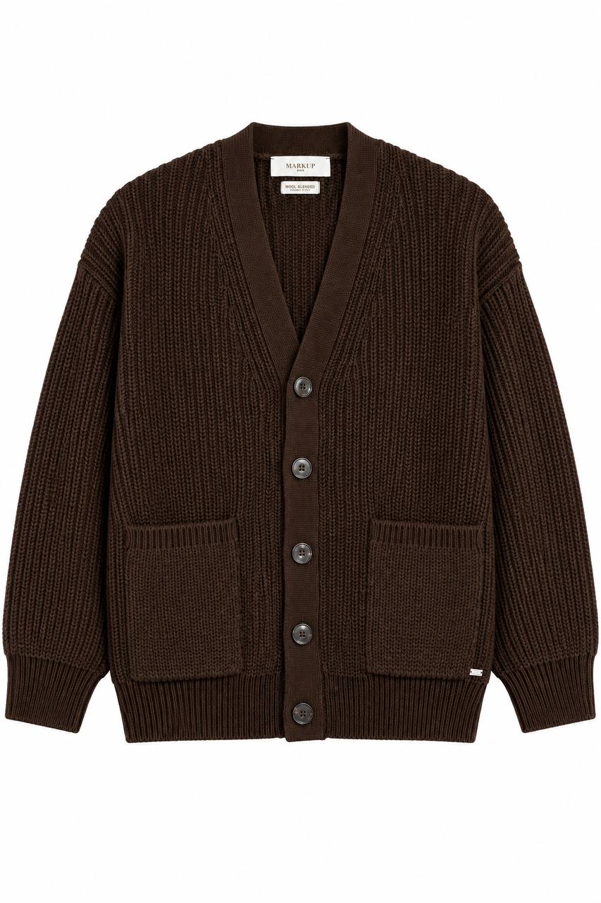 Cardigan Uomo con Bottoni e Tasche - De Matteo Uomo